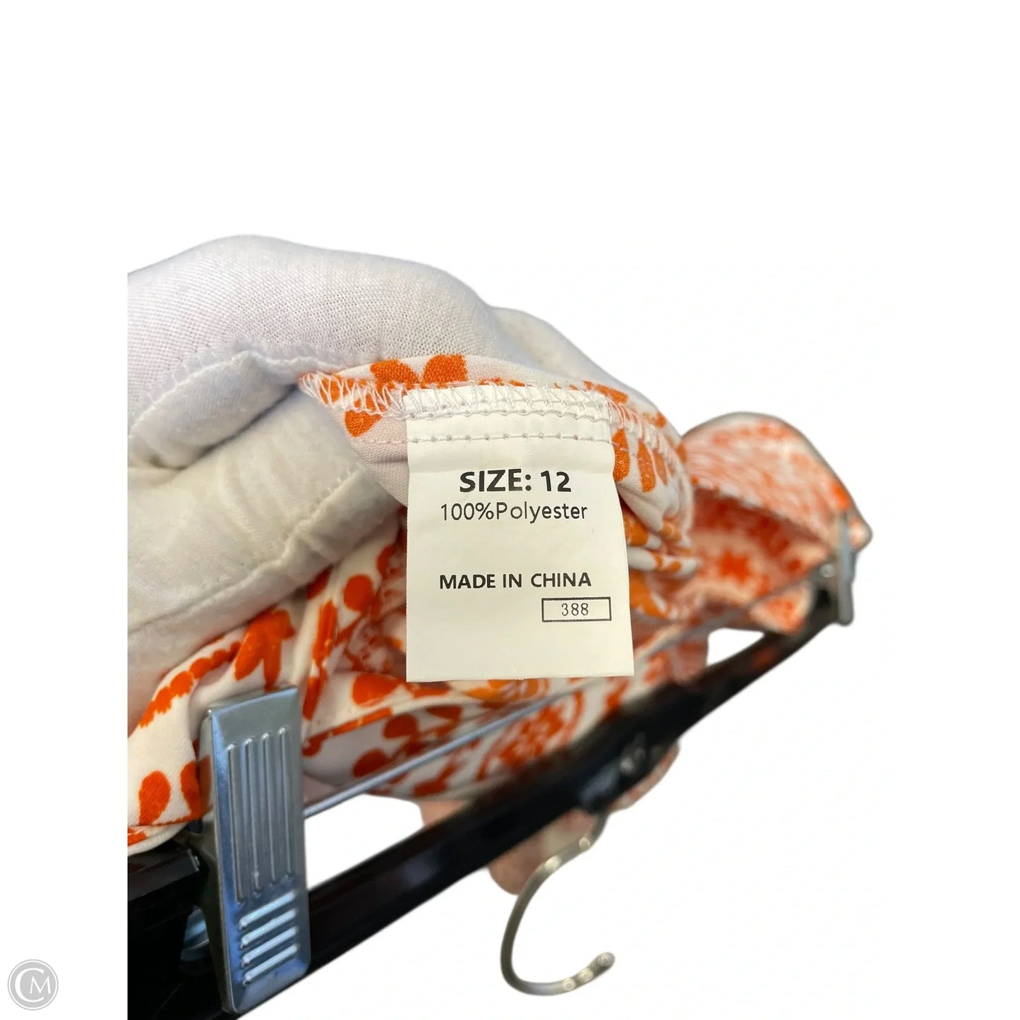 Pants Lounge By Clothes Mentor In Orange & White, Size: 12