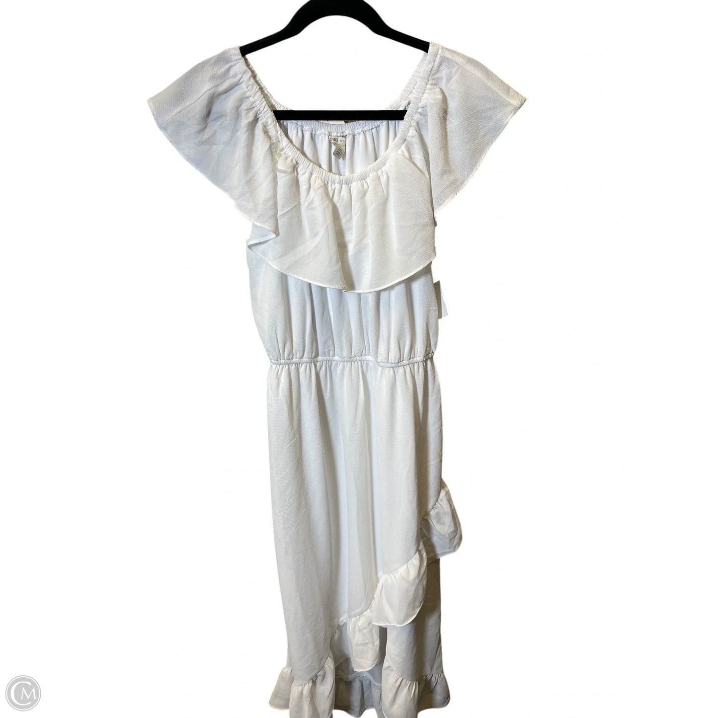 Dress Casual Maxi By Cato In White, Size: M
