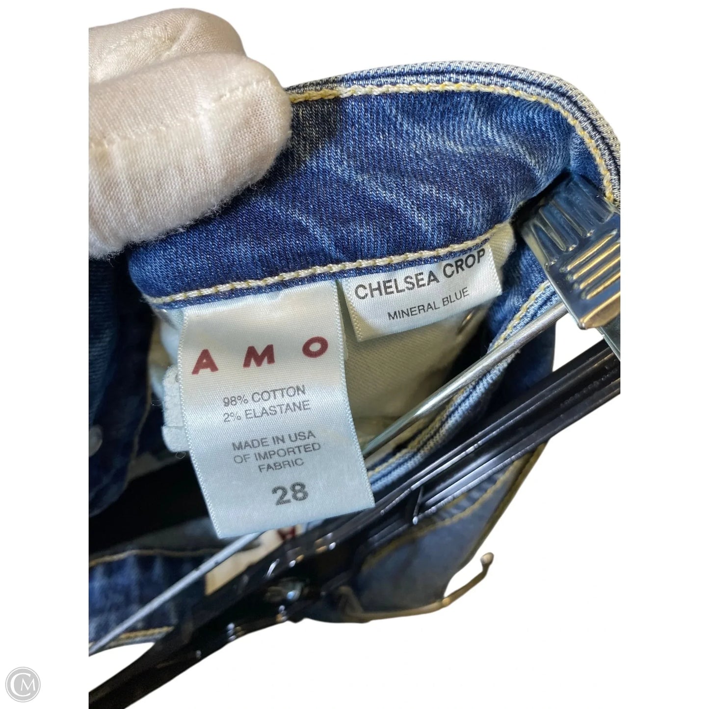 Jeans Skinny By Amo In Blue Denim, Size: 28