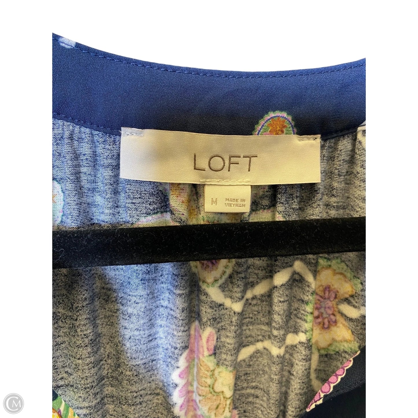 Top Long Sleeve By Loft In Multi-colored, Size: M