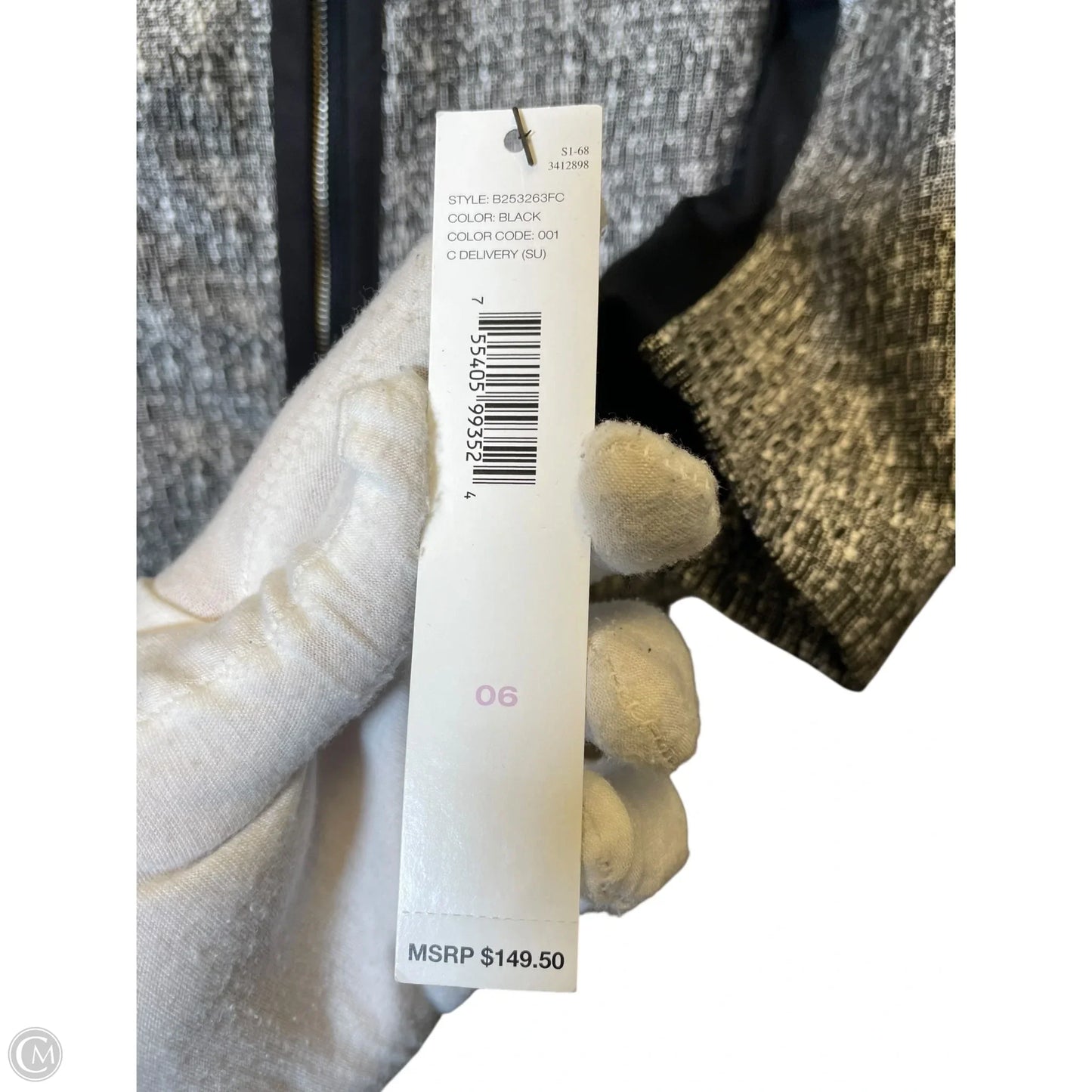 Blazer By Dkny In Black & White, Size: 6