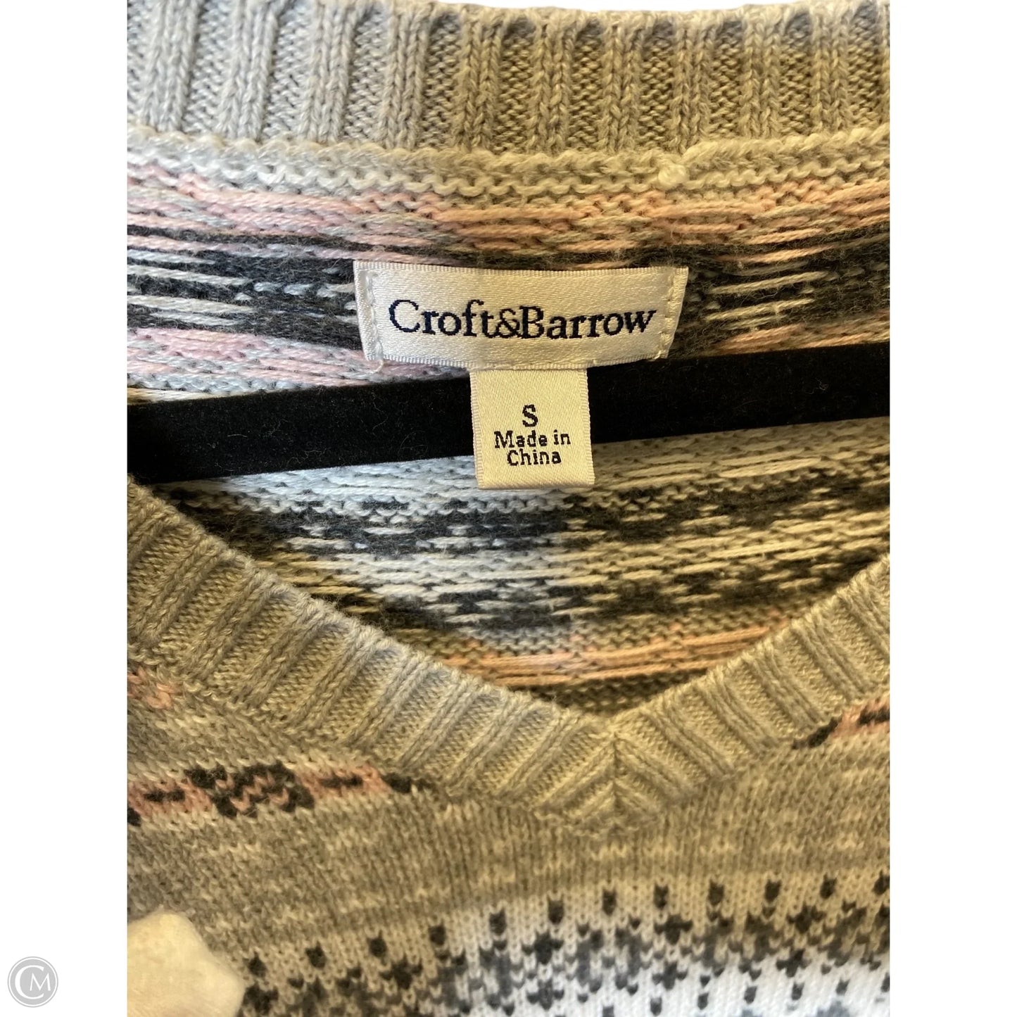 Sweater By Croft And Barrow In Multi-colored, Size: S