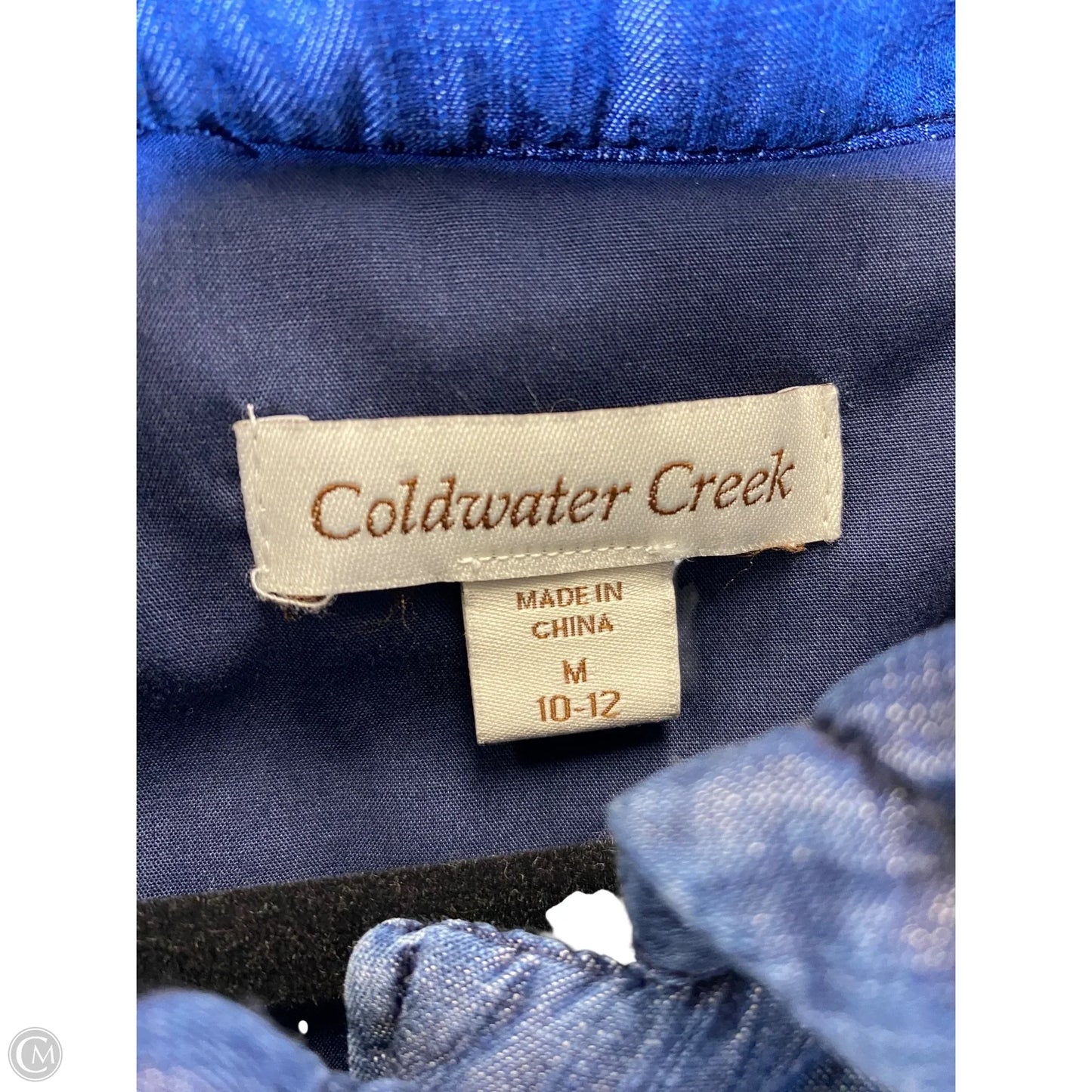 Vest Other By Coldwater Creek In Blue Denim, Size: M