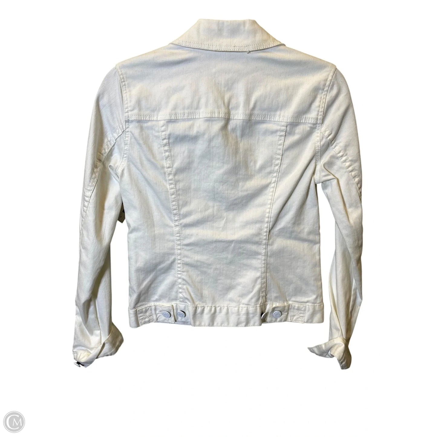 Jacket Denim By Tommy Hilfiger In White, Size: Xs