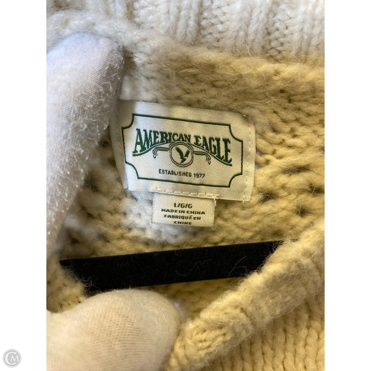 Sweater By American Eagle In Cream, Size: L