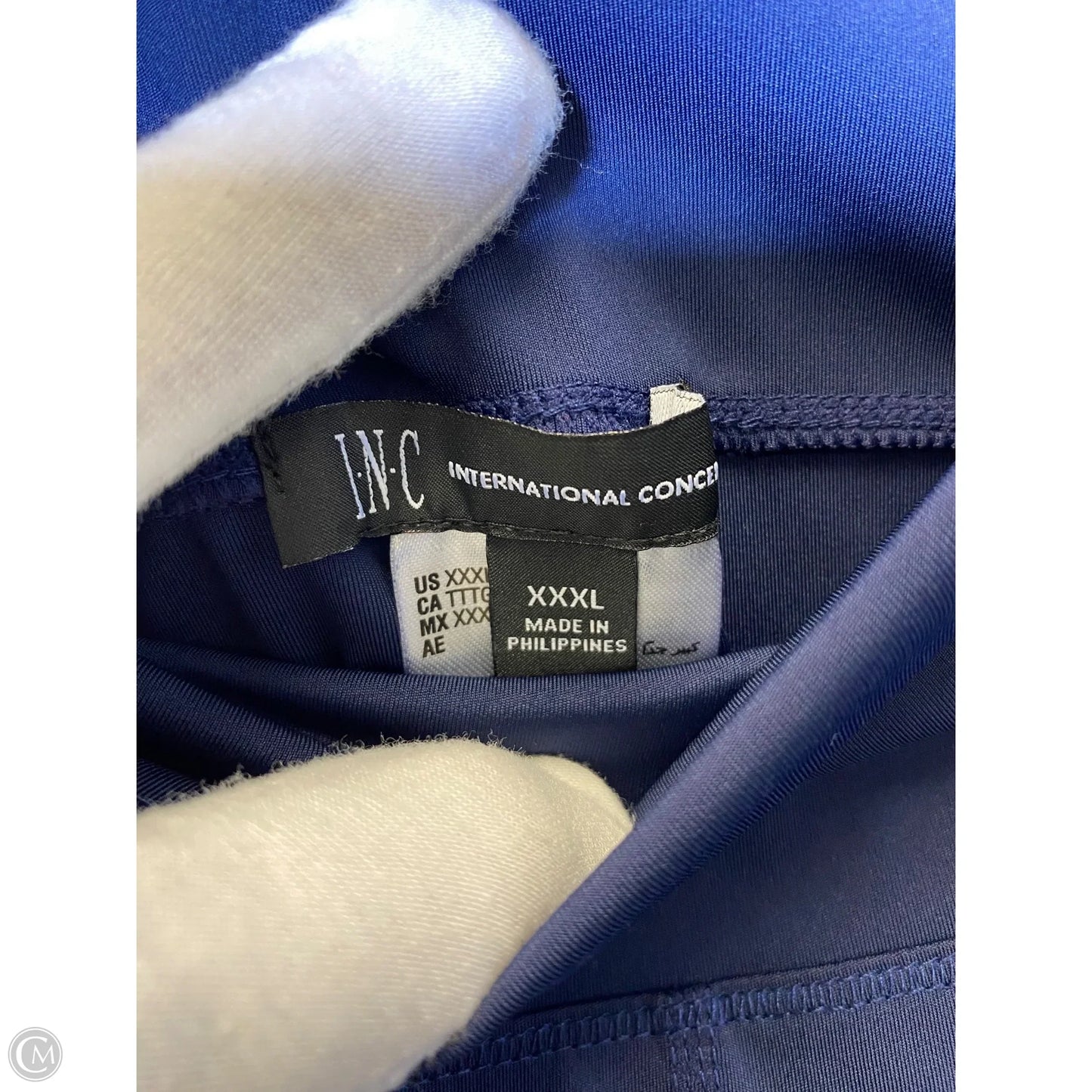 Athletic Leggings By Inc In Navy, Size: XXXL