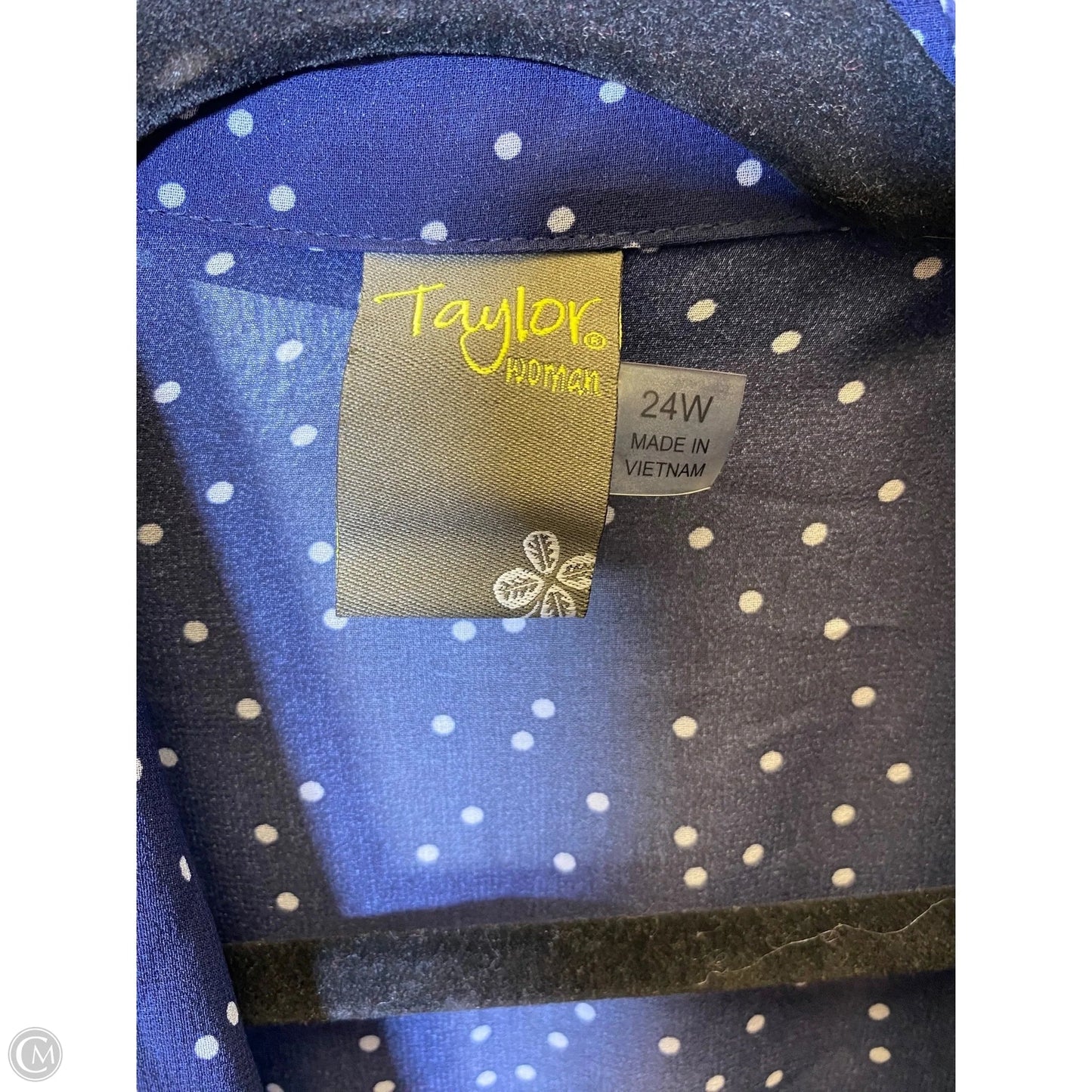 Dress Casual Maxi By Taylor In Blue & White, Size: 24W