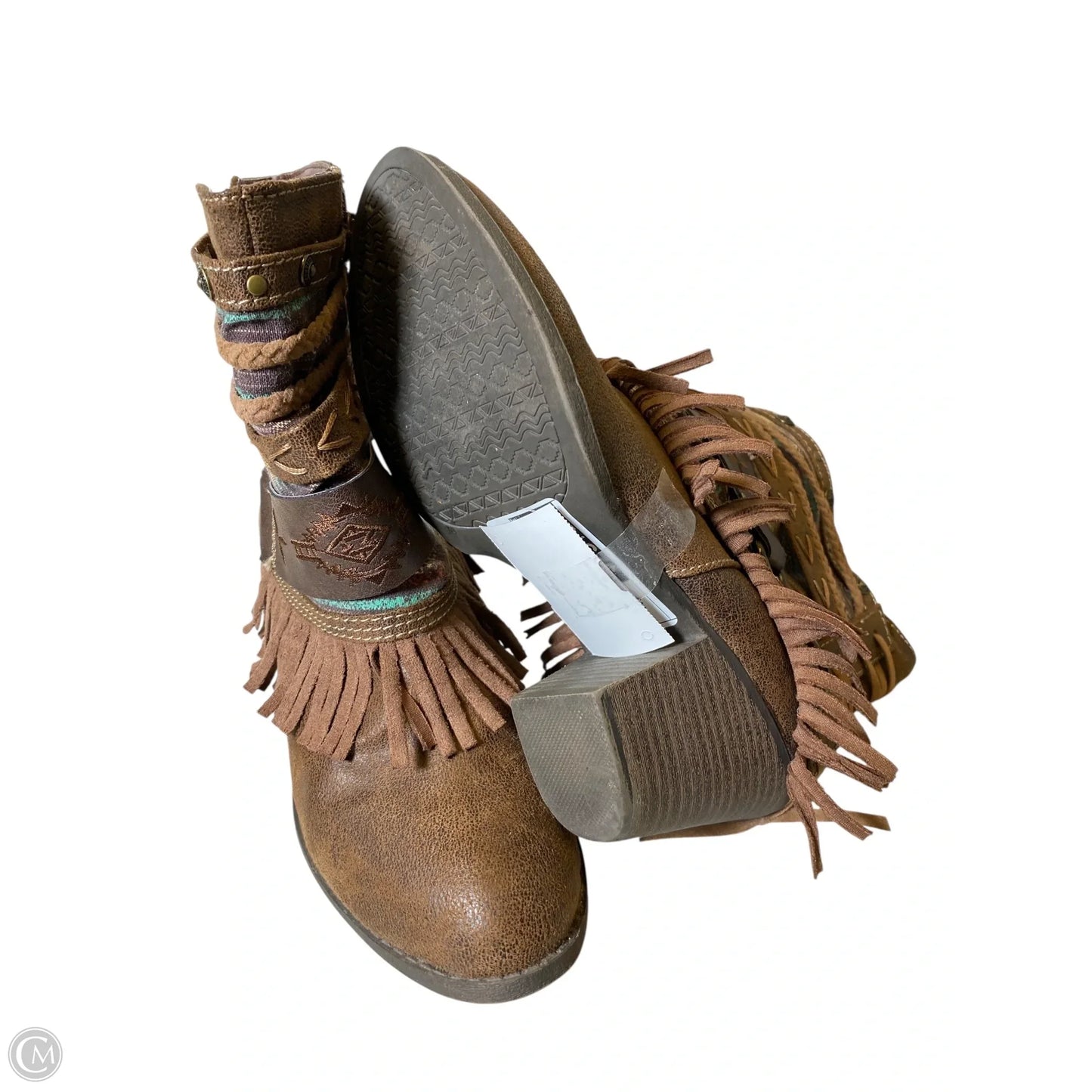 Boots Ankle Flats By Jelly Pop In Multi-colored, Size: 7.5