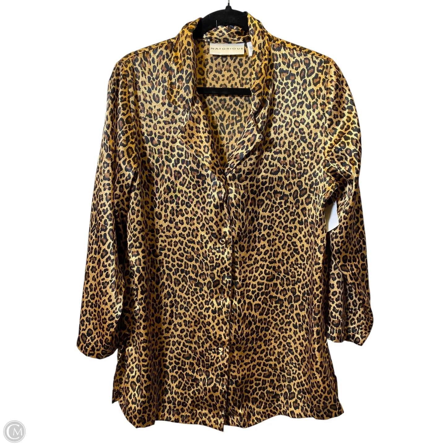 Top Long Sleeve By Clothes Mentor In Animal Print, Size: S