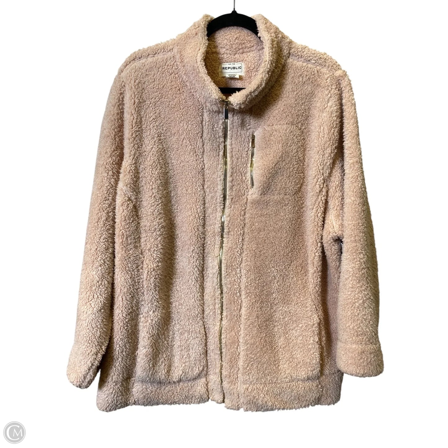 Jacket Faux Fur & Sherpa By Clothes Mentor In Pink, Size: 3x