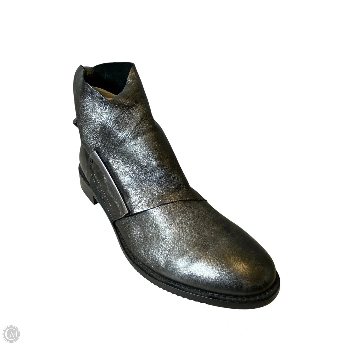 Boots Ankle Flats By Johnston & Murphy In Silver, Size: 7