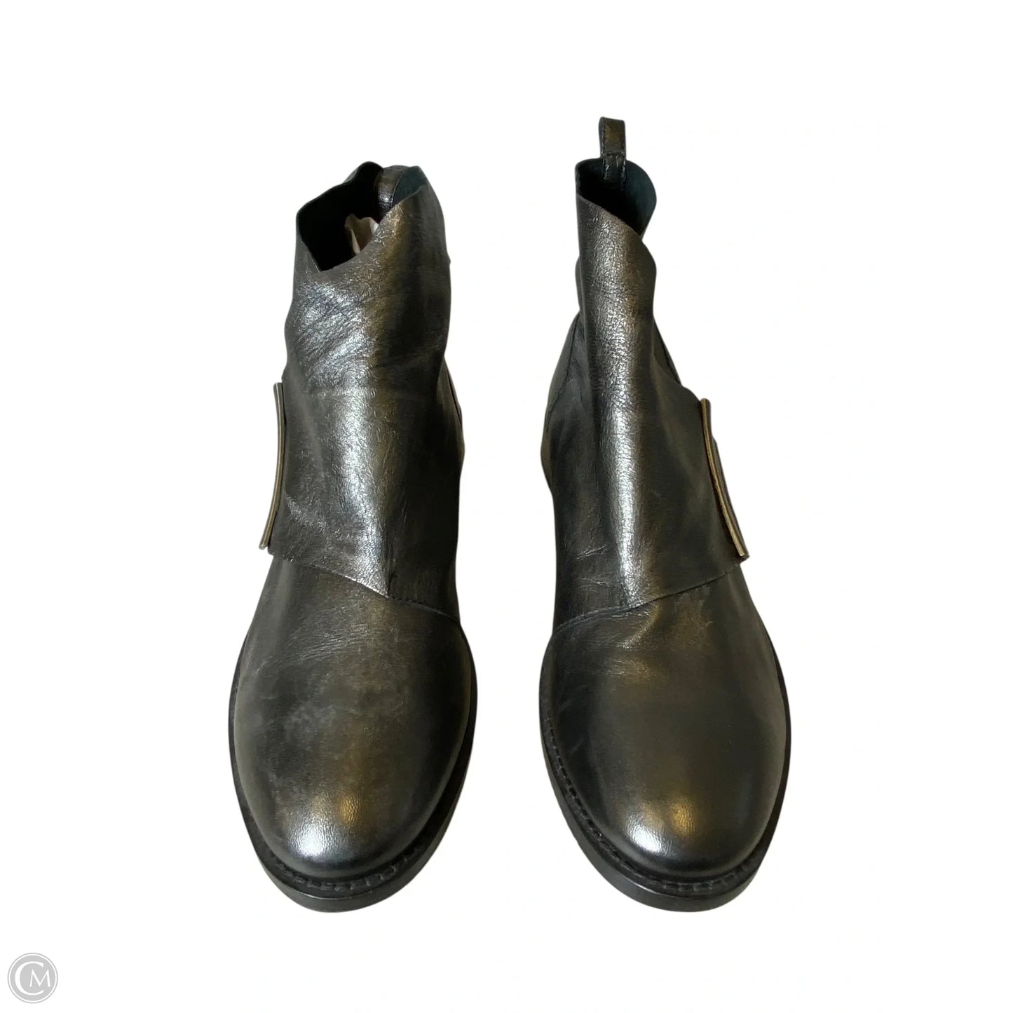 Boots Ankle Flats By Johnston & Murphy In Silver, Size: 7