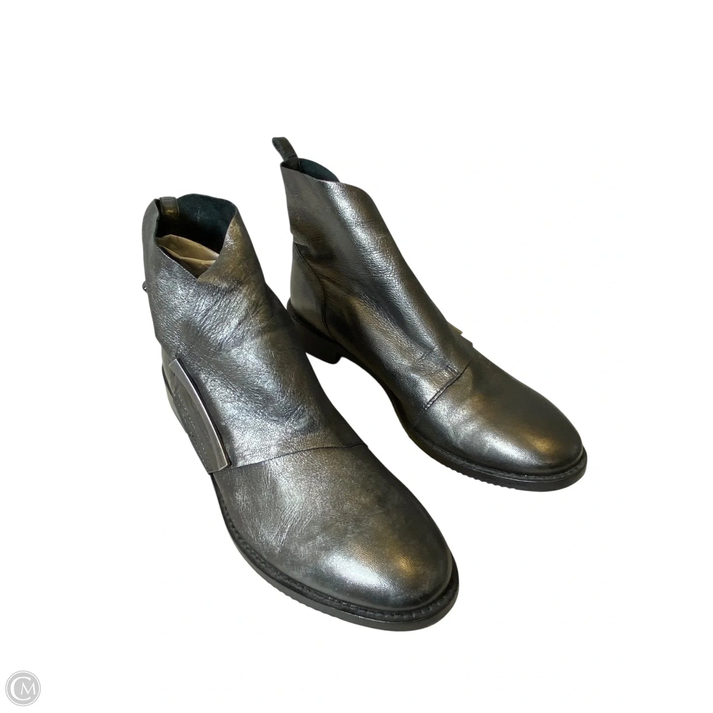 Boots Ankle Flats By Johnston & Murphy In Silver, Size: 7