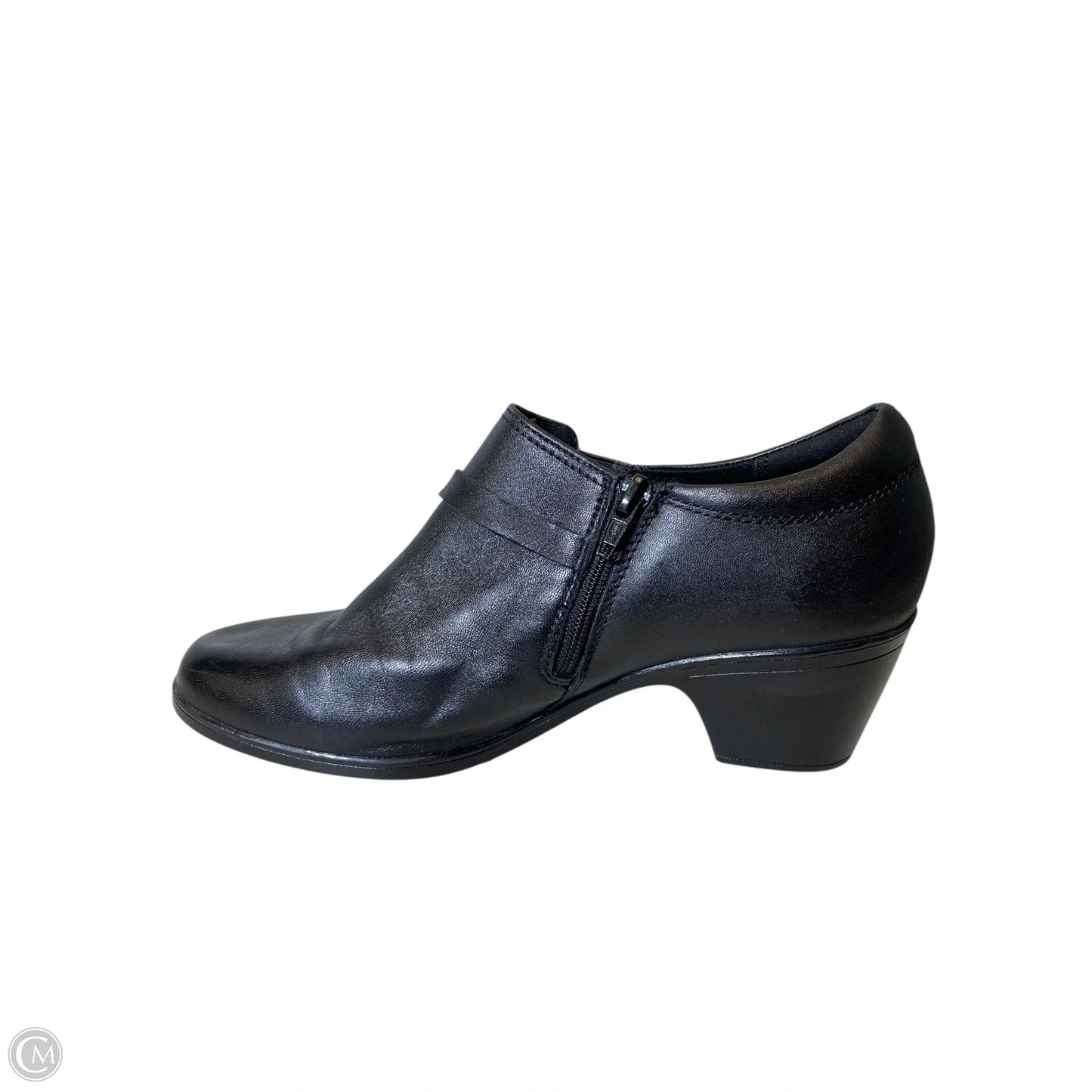 Boots Ankle Heels By Clarks In Black, Size: 8.5