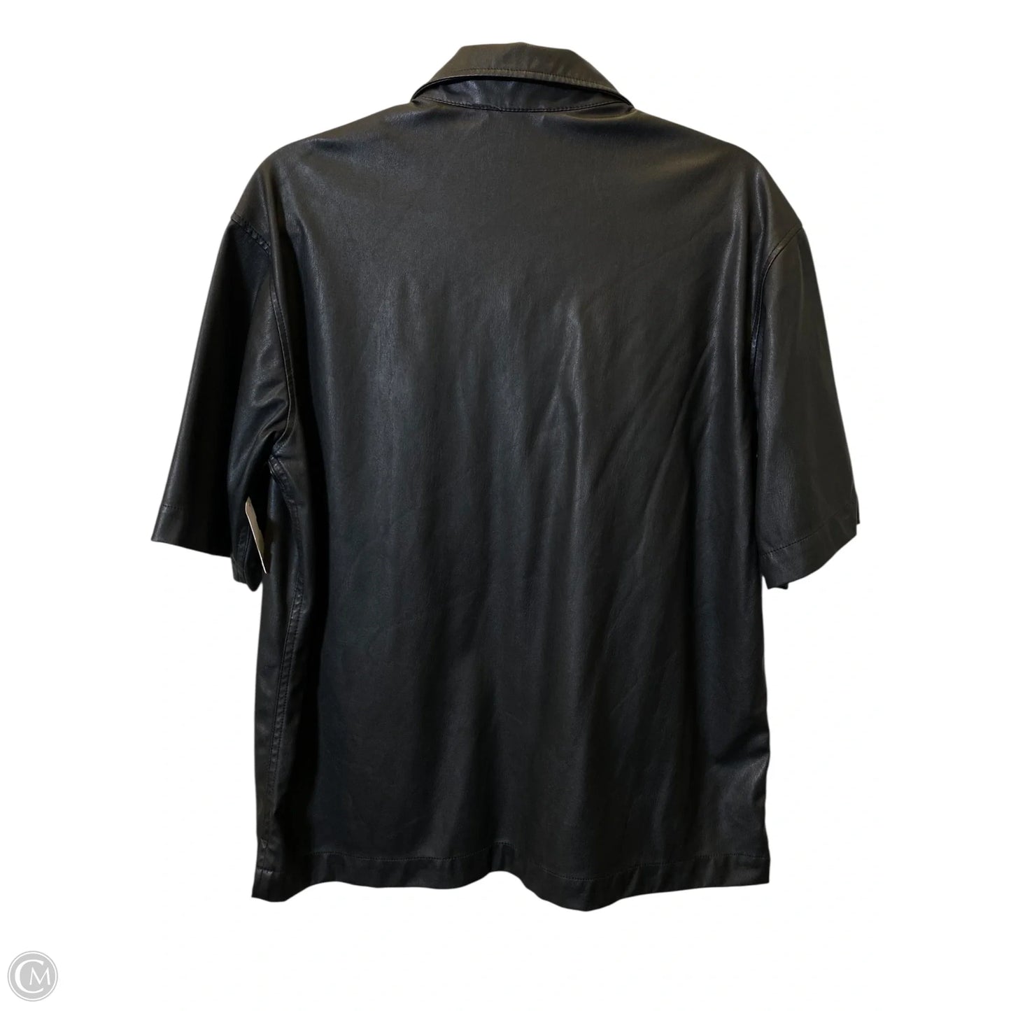Top Short Sleeve By Zara In Black, Size: M