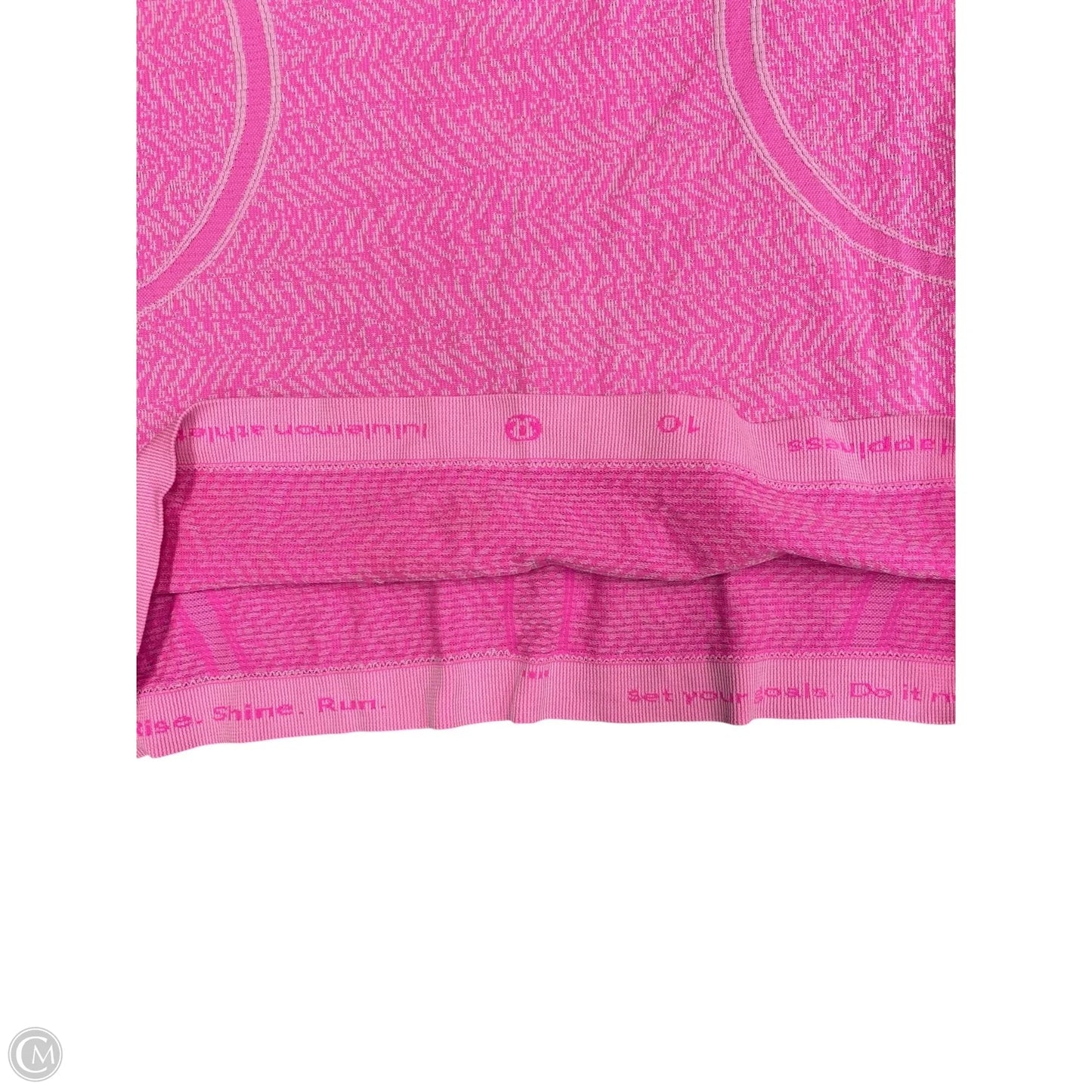 Athletic Tank Top By Lululemon In Pink, Size: 10