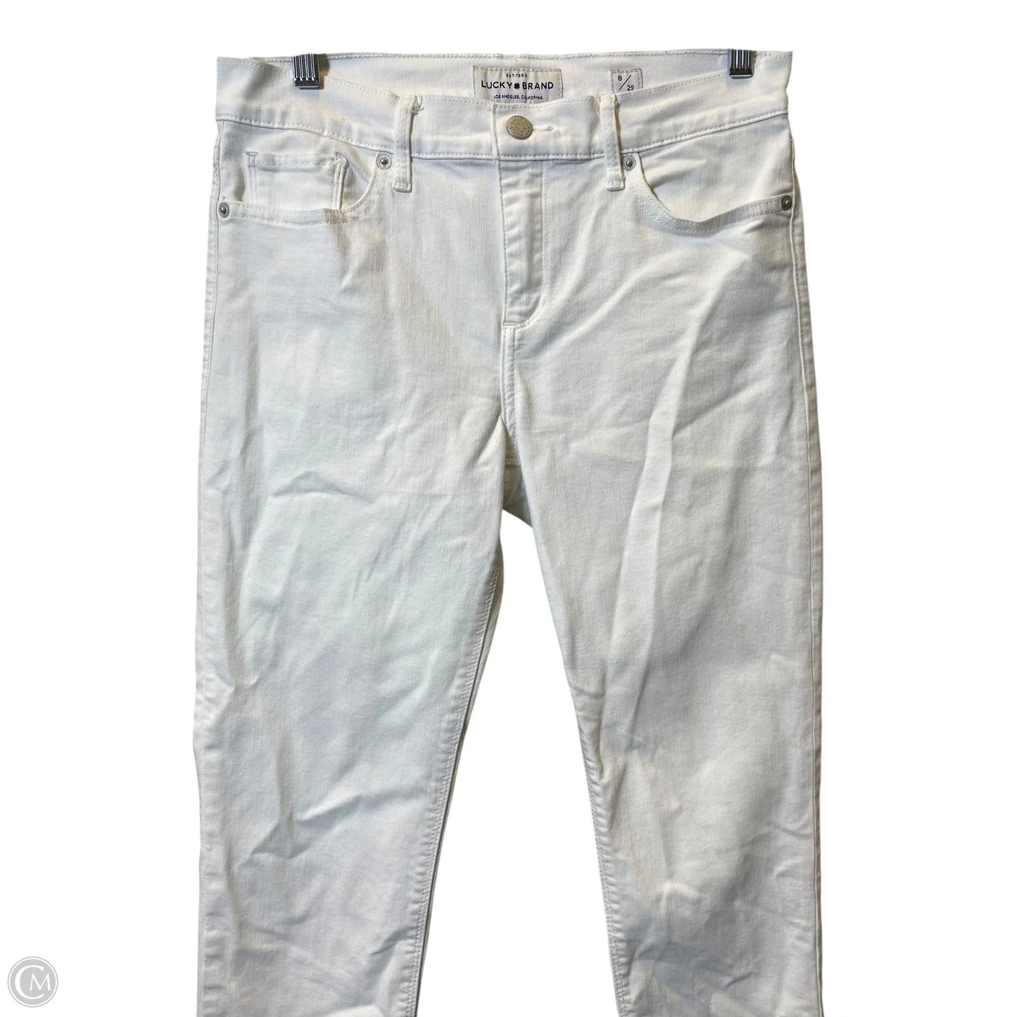 Jeans Skinny By Lucky Brand In White, Size: 8