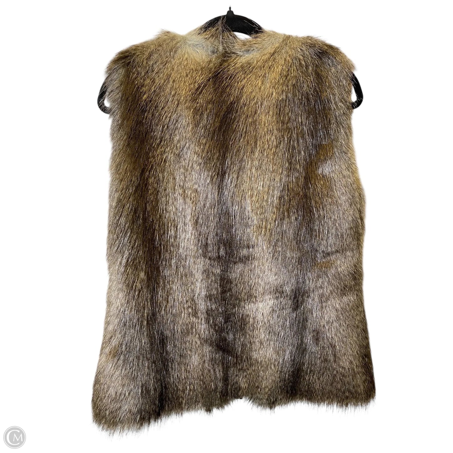 Vest Faux Fur & Sherpa By Dennis Basso Qvc In Animal Print, Size: S