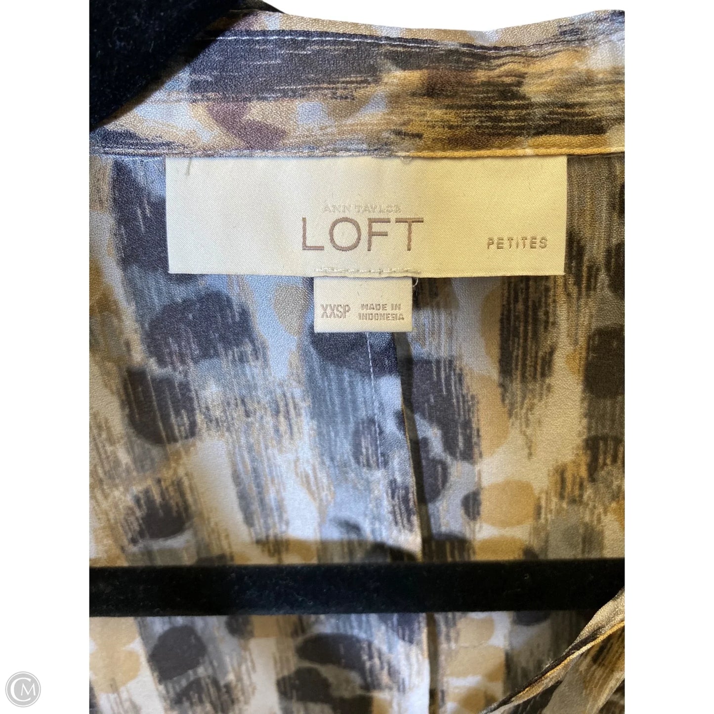 Top Long Sleeve By Loft In Animal Print, Size: Xxsp