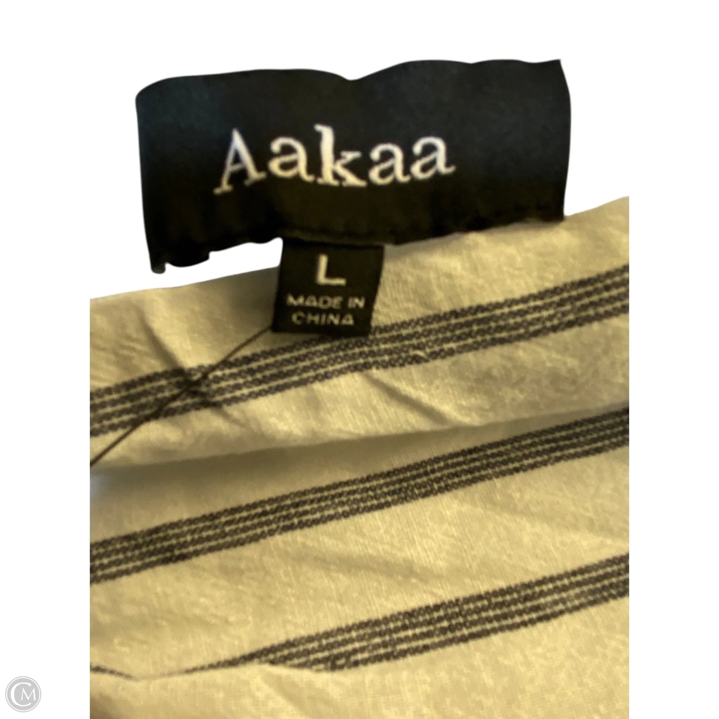 Dress Casual Maxi By Aakaa In Striped Pattern, Size: L