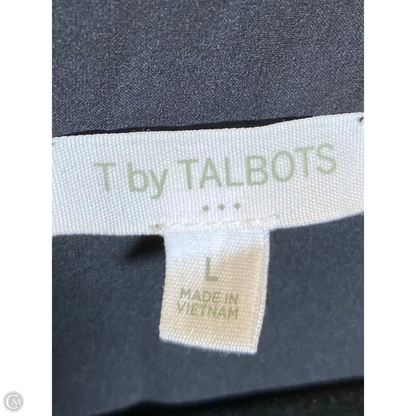 Dress Casual Midi By Talbots In Black, Size: L