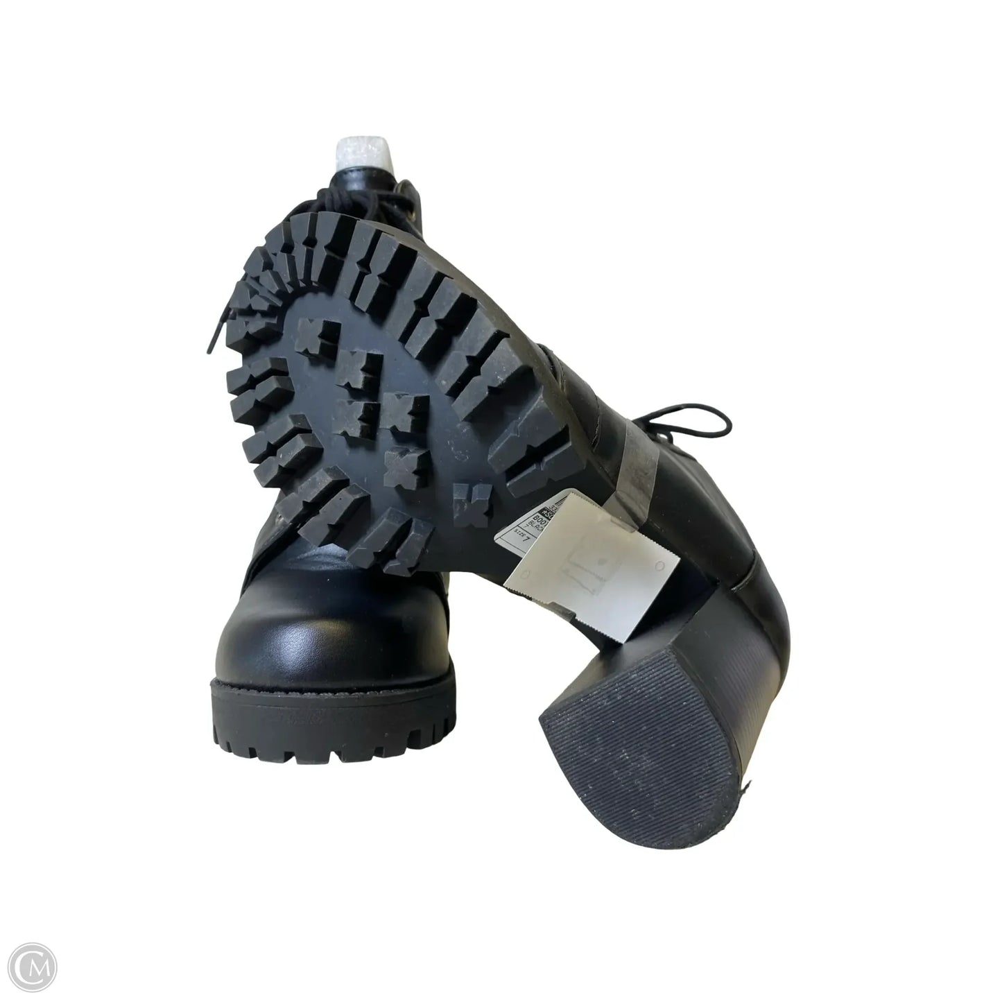 Boots Ankle Heels By Soda In Black, Size: 7