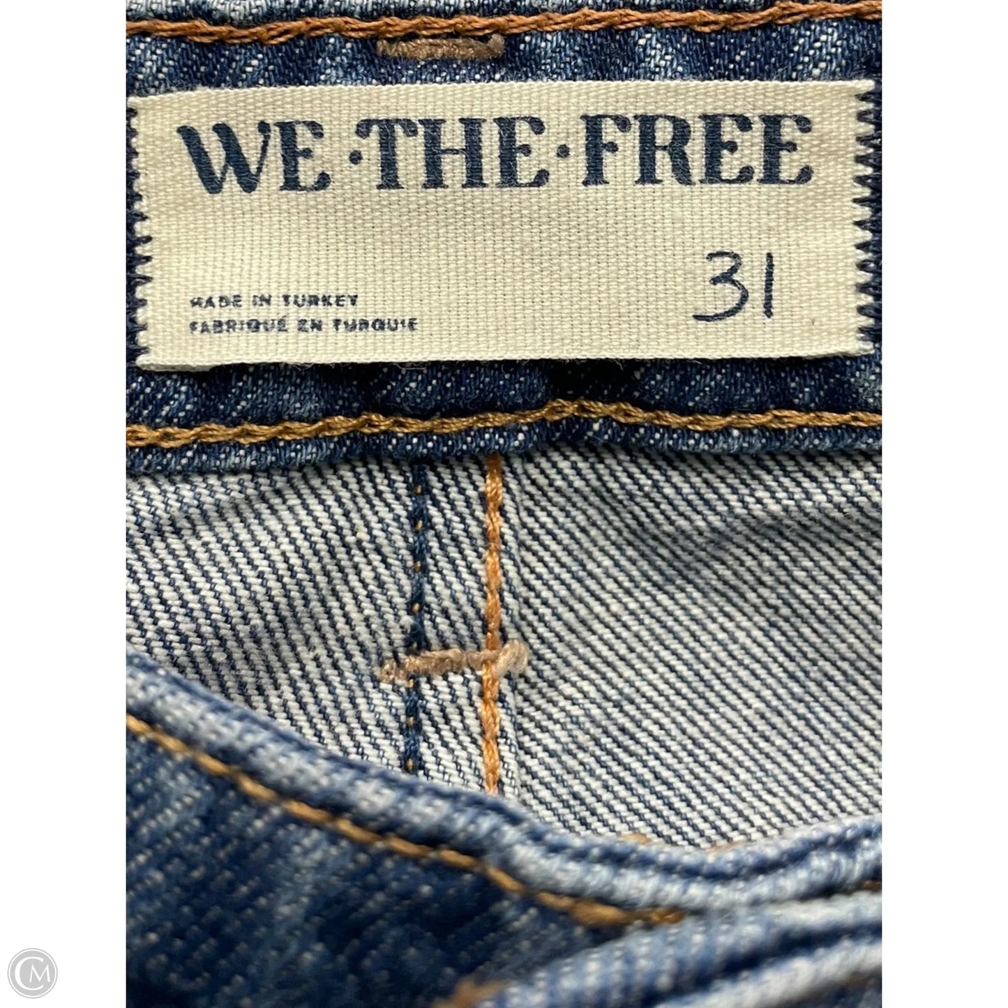 Jeans Wide Leg By We The Free In Blue Denim, Size: 12