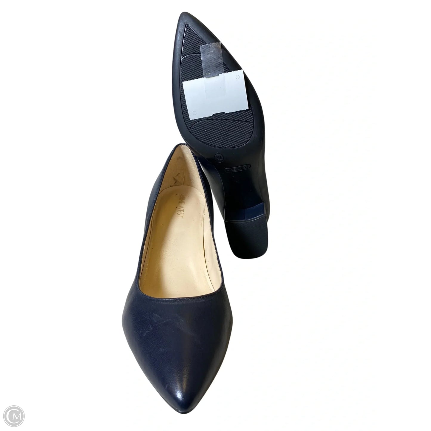 Shoes Heels Block By Nine West In Navy, Size: 8
