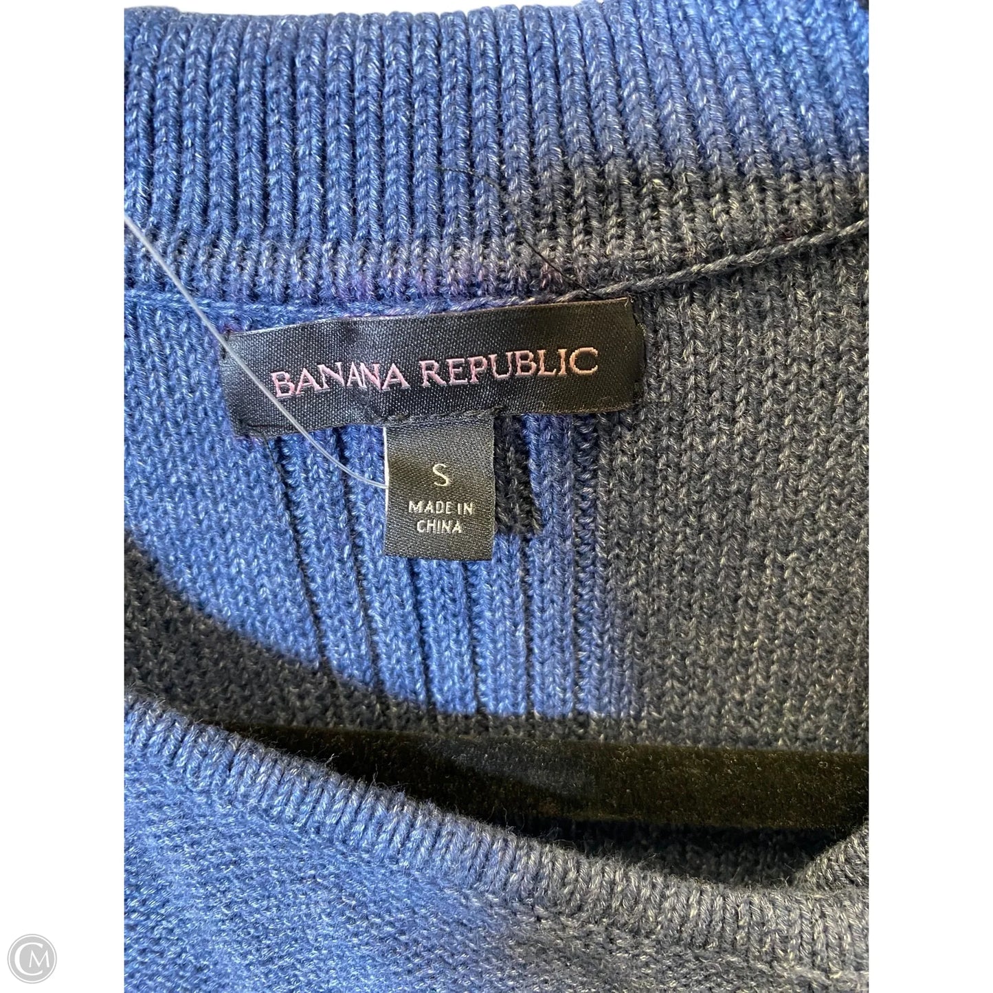 Vest Sweater By Banana Republic In Blue, Size: S