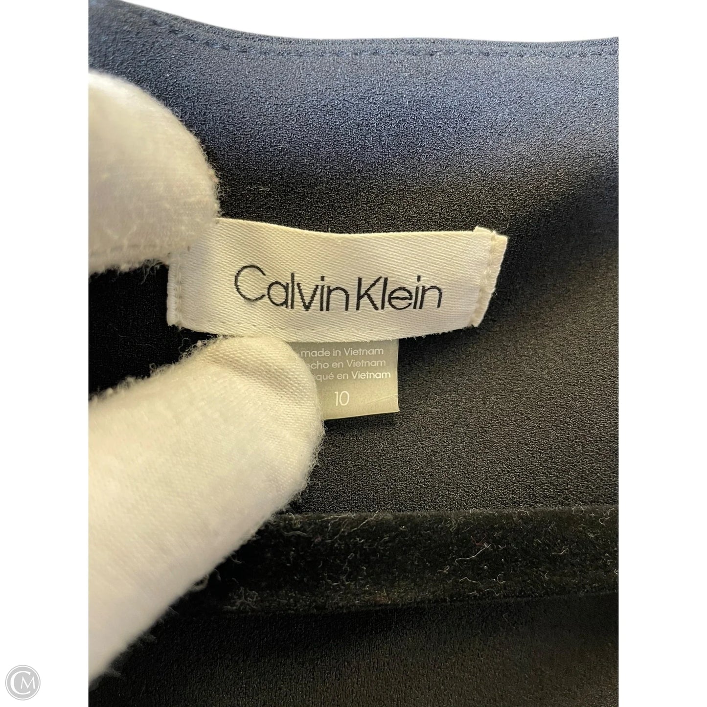 Jumpsuit By Calvin Klein In Black & White, Size: M