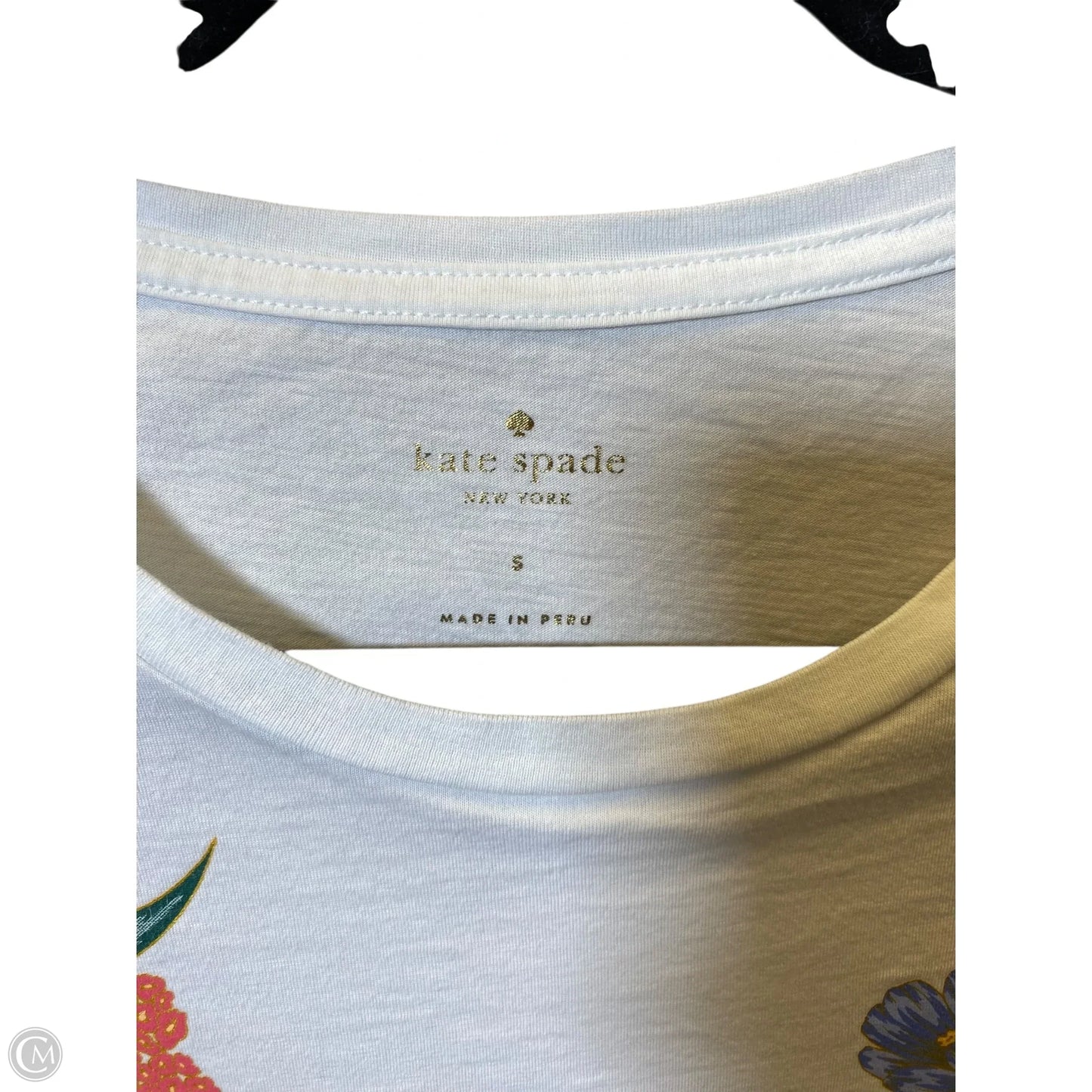 Top Short Sleeve Designer By Kate Spade In Multi-colored, Size: S