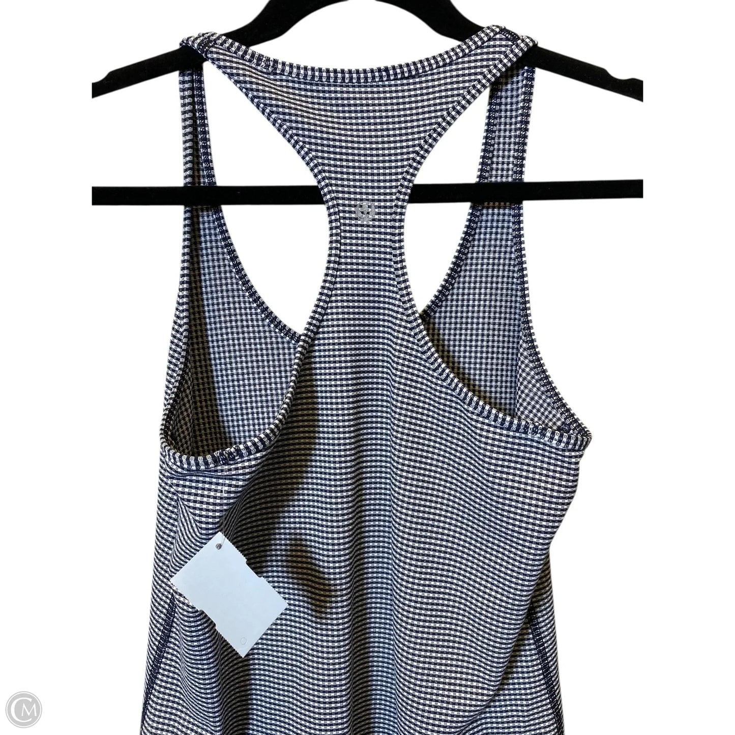 Athletic Tank Top By Lululemon In Striped Pattern, Size: M