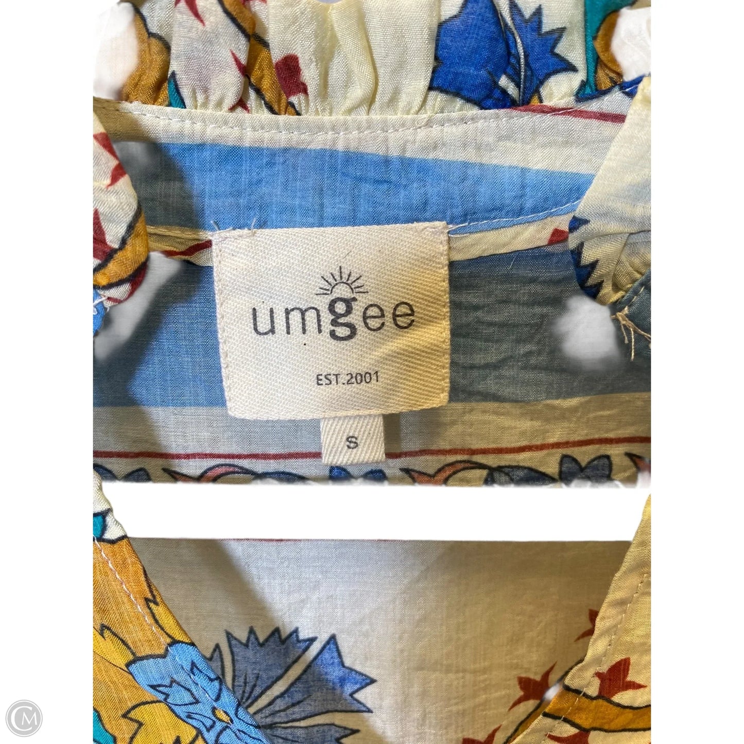 Top 3/4 Sleeve By Umgee In Multi-colored, Size: S