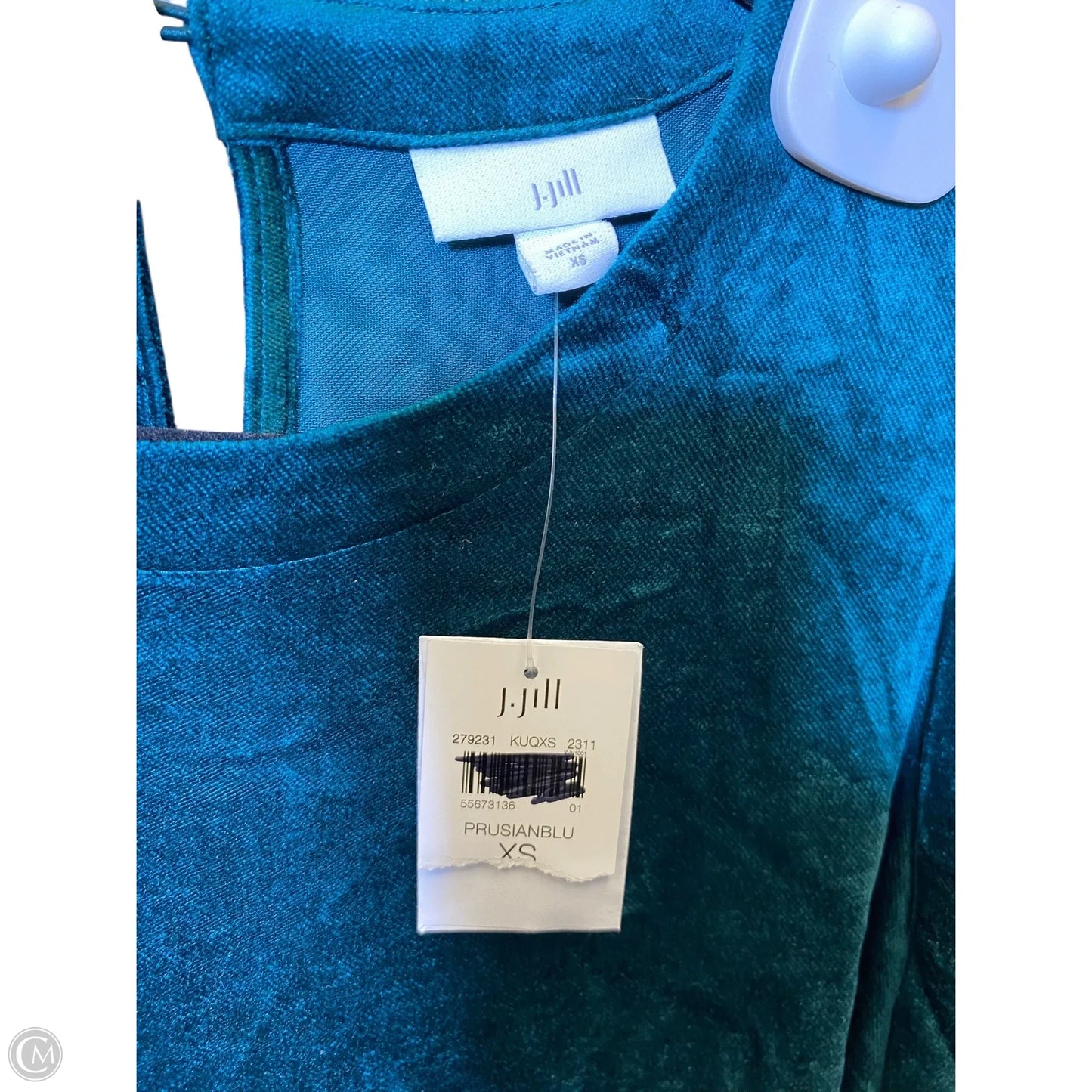 Dress Casual Midi By J. Jill In Teal, Size: Xs
