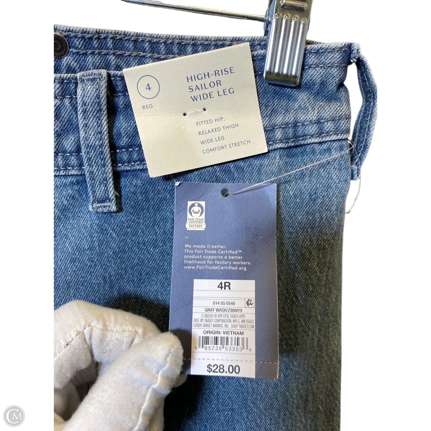 Jeans Wide Leg By Universal Thread In Blue, Size: 4