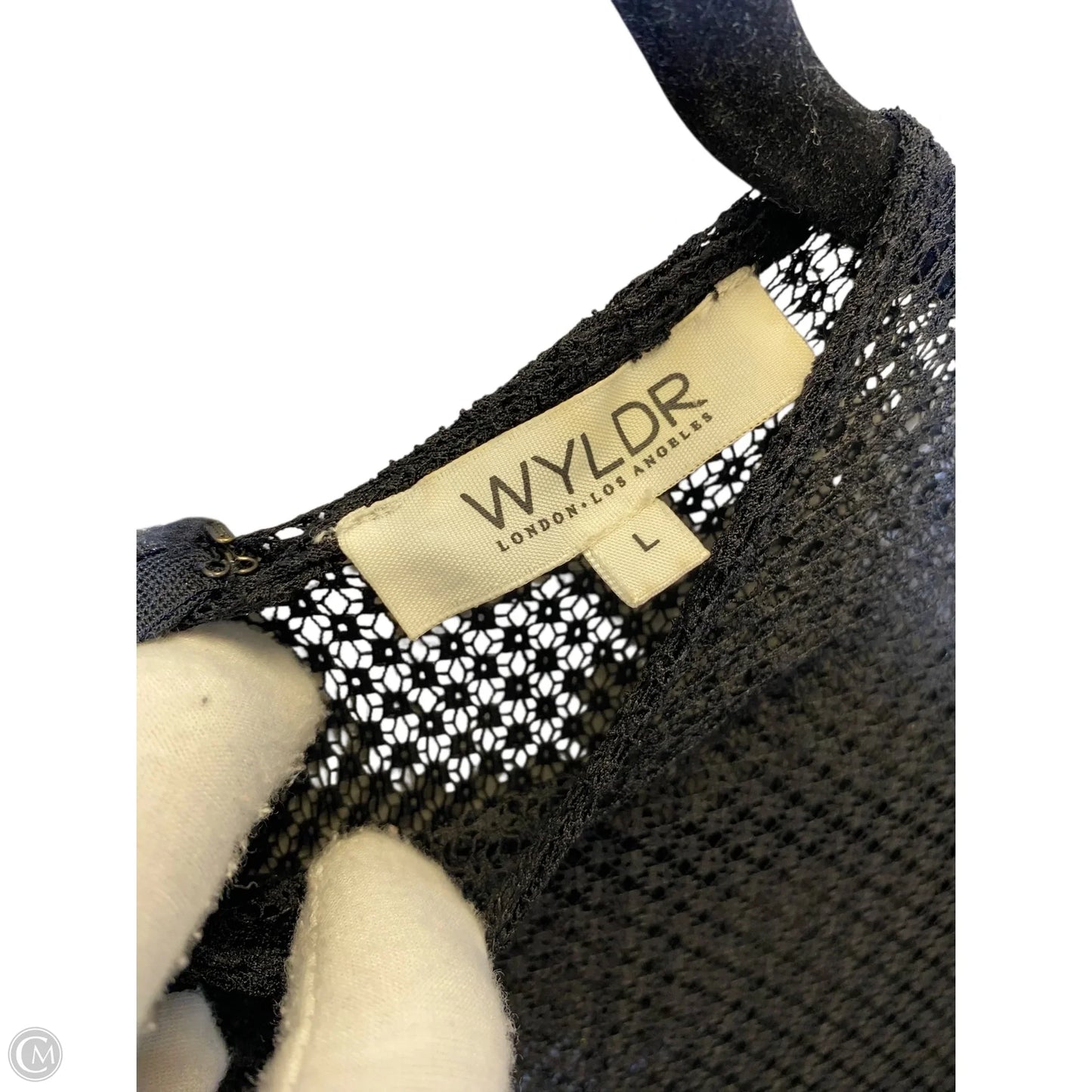 Romper By Clothes Mentor In Black & Blue, Size: L