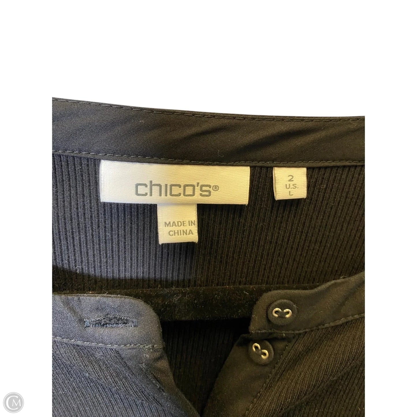 Dress Casual Maxi By Chicos In Black, Size: L