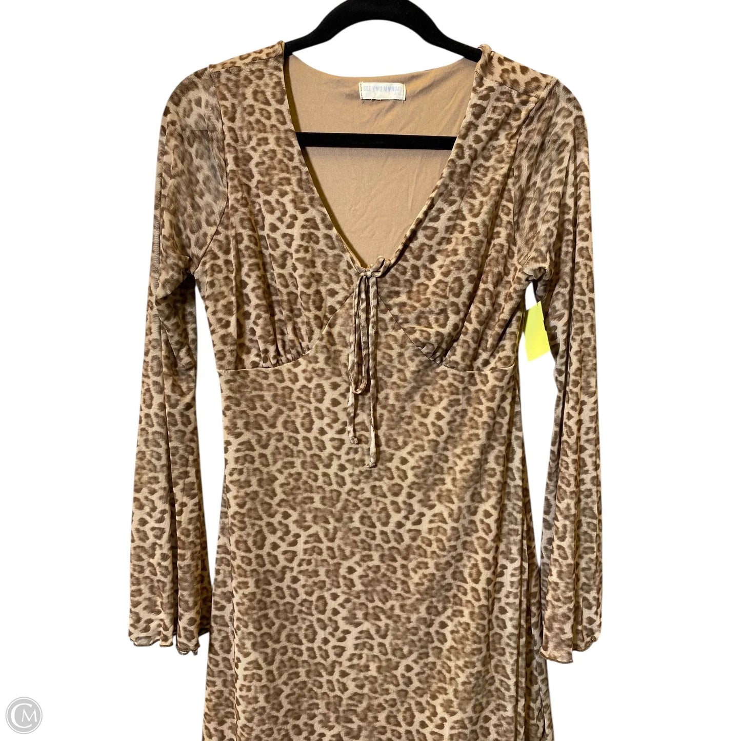 Dress Casual Midi By See You Monday In Animal Print, Size: Xl