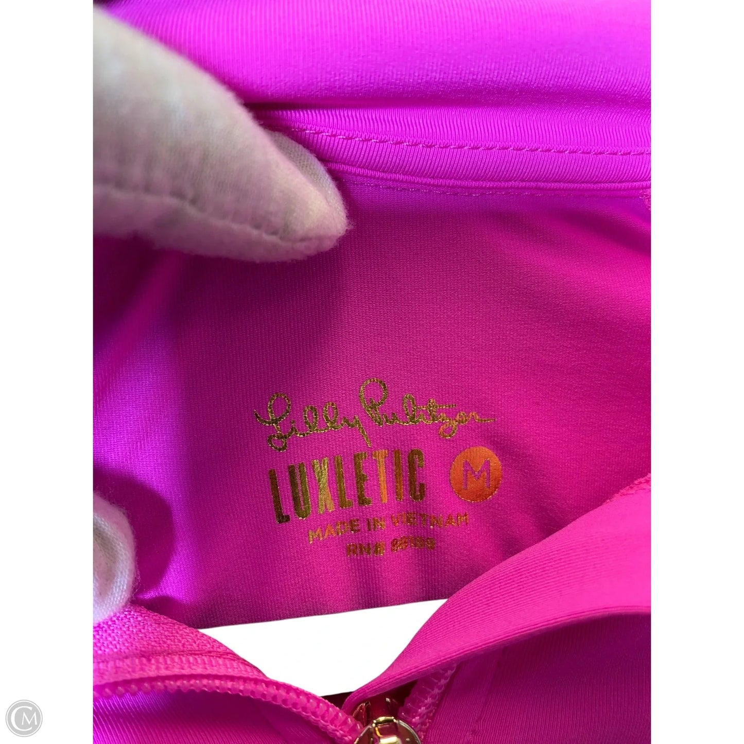 Top Long Sleeve Designer By Lilly Pulitzer In Pink, Size: M