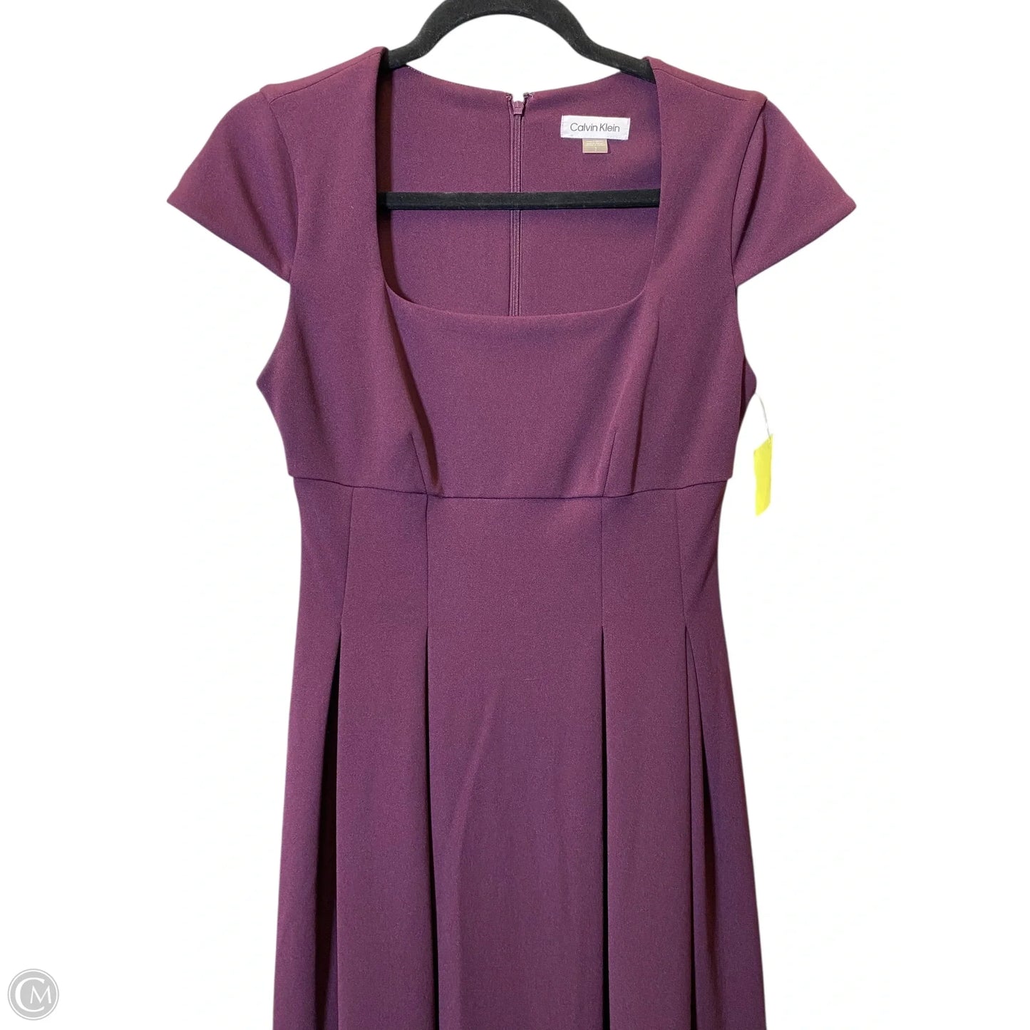 Dress Casual Midi By Calvin Klein In Purple, Size: 2