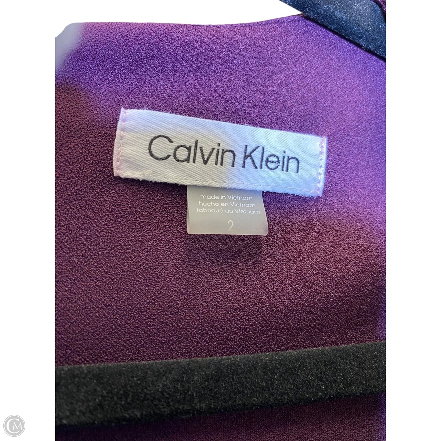Dress Casual Midi By Calvin Klein In Purple, Size: 2