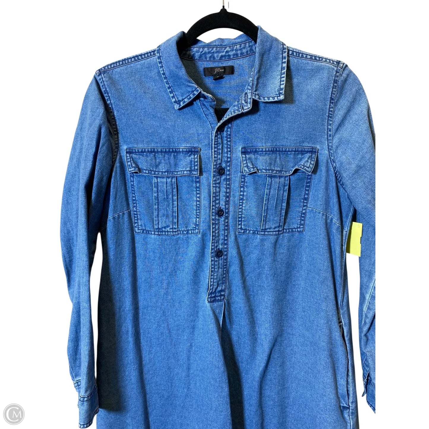 Dress Casual Midi By J. Crew In Blue Denim, Size: S