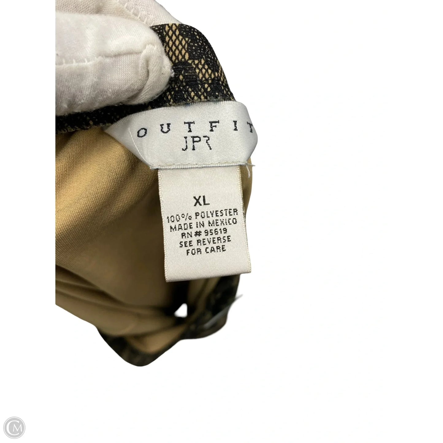 Skirt Maxi By Outfit Jpr In Black & Tan, Size: Xl