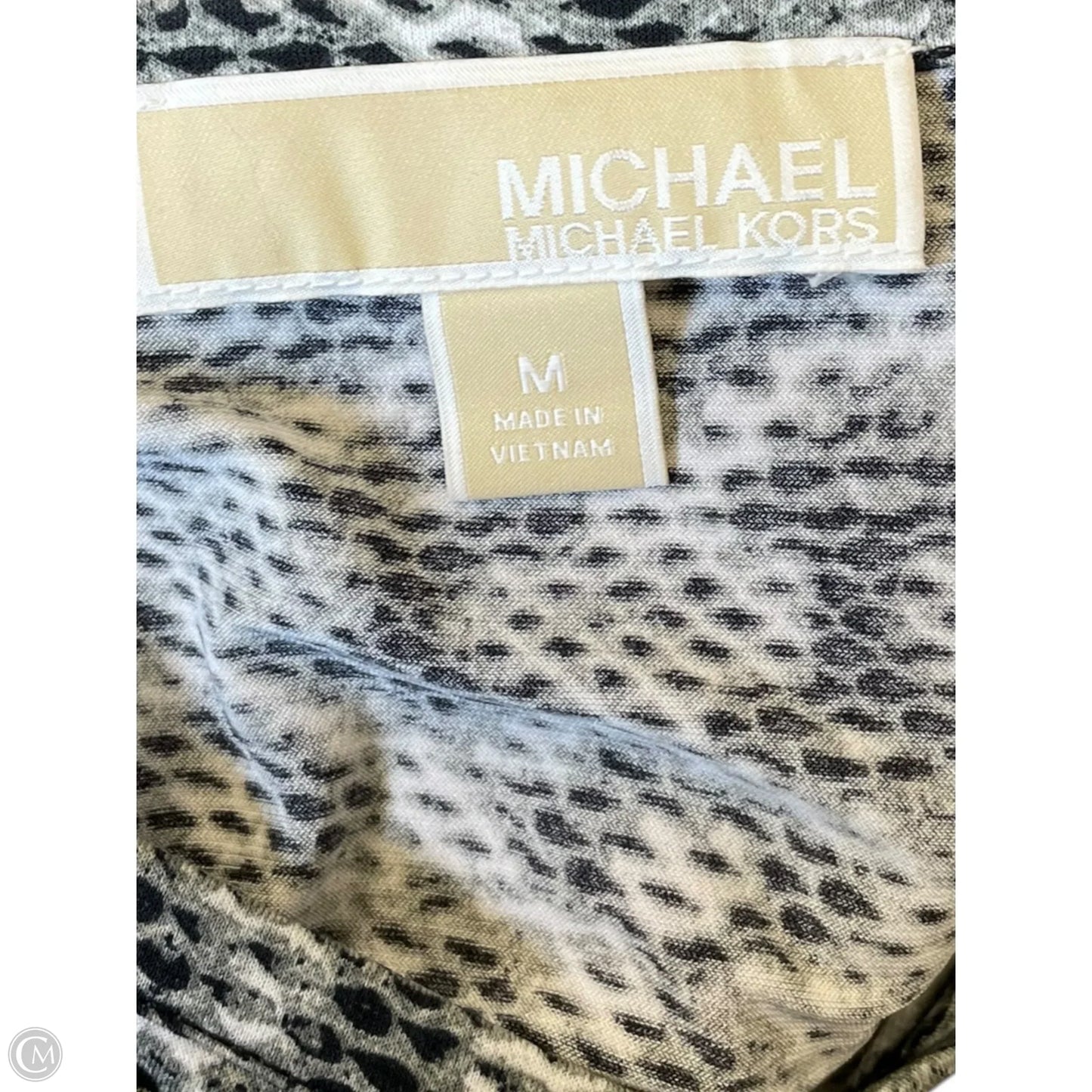 Dress Designer By Michael Kors In Snakeskin Print, Size: M
