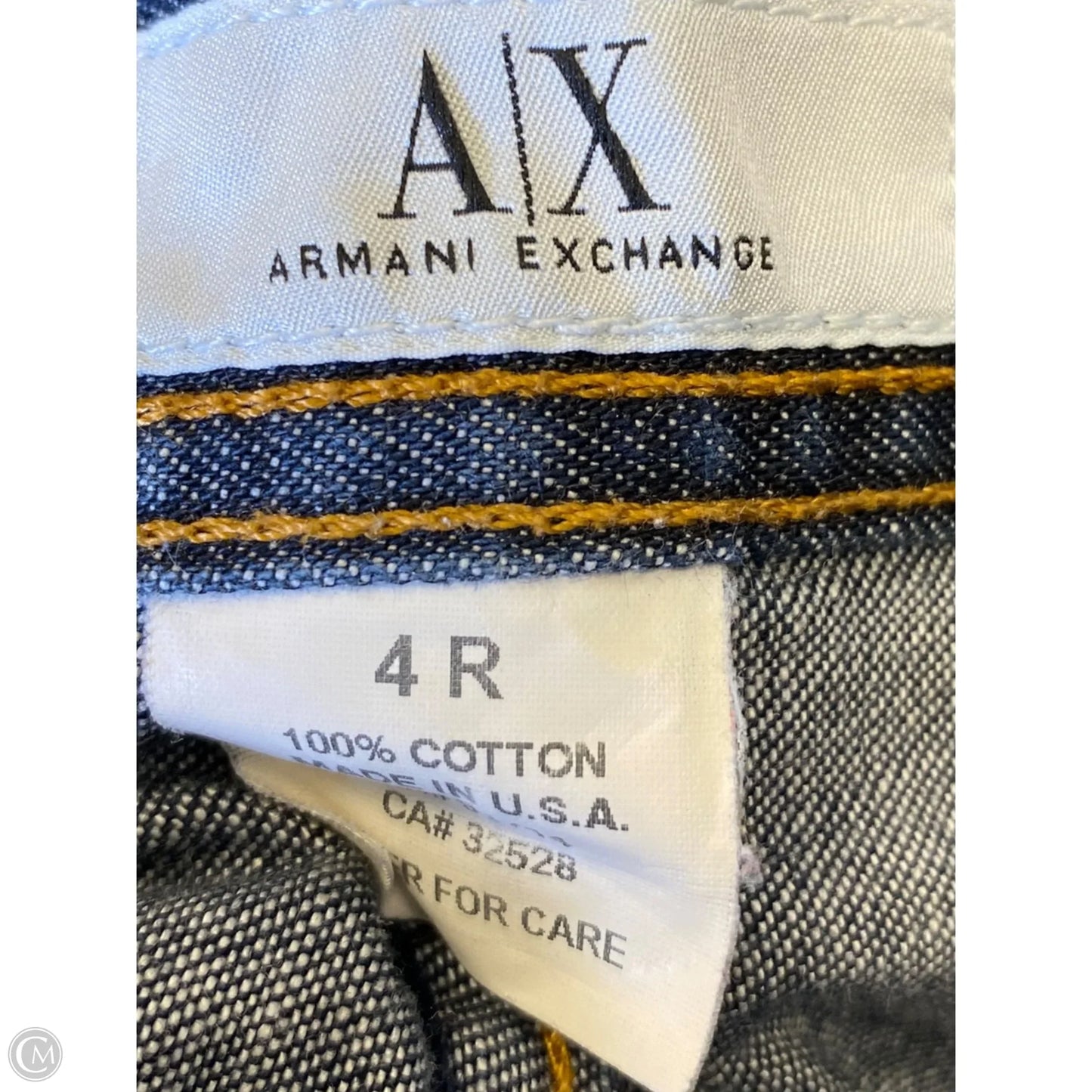 Jeans Flared By Armani Exchange In Blue Denim, Size: 4