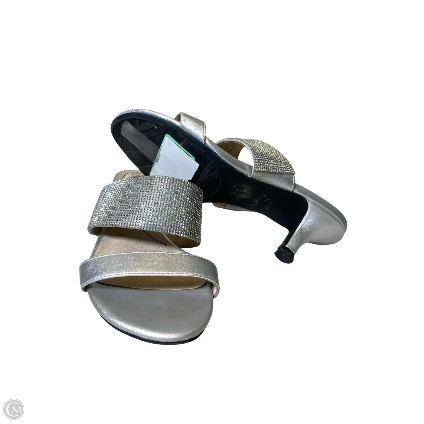 Shoes Heels Block By Life Stride In Silver, Size: 6.5