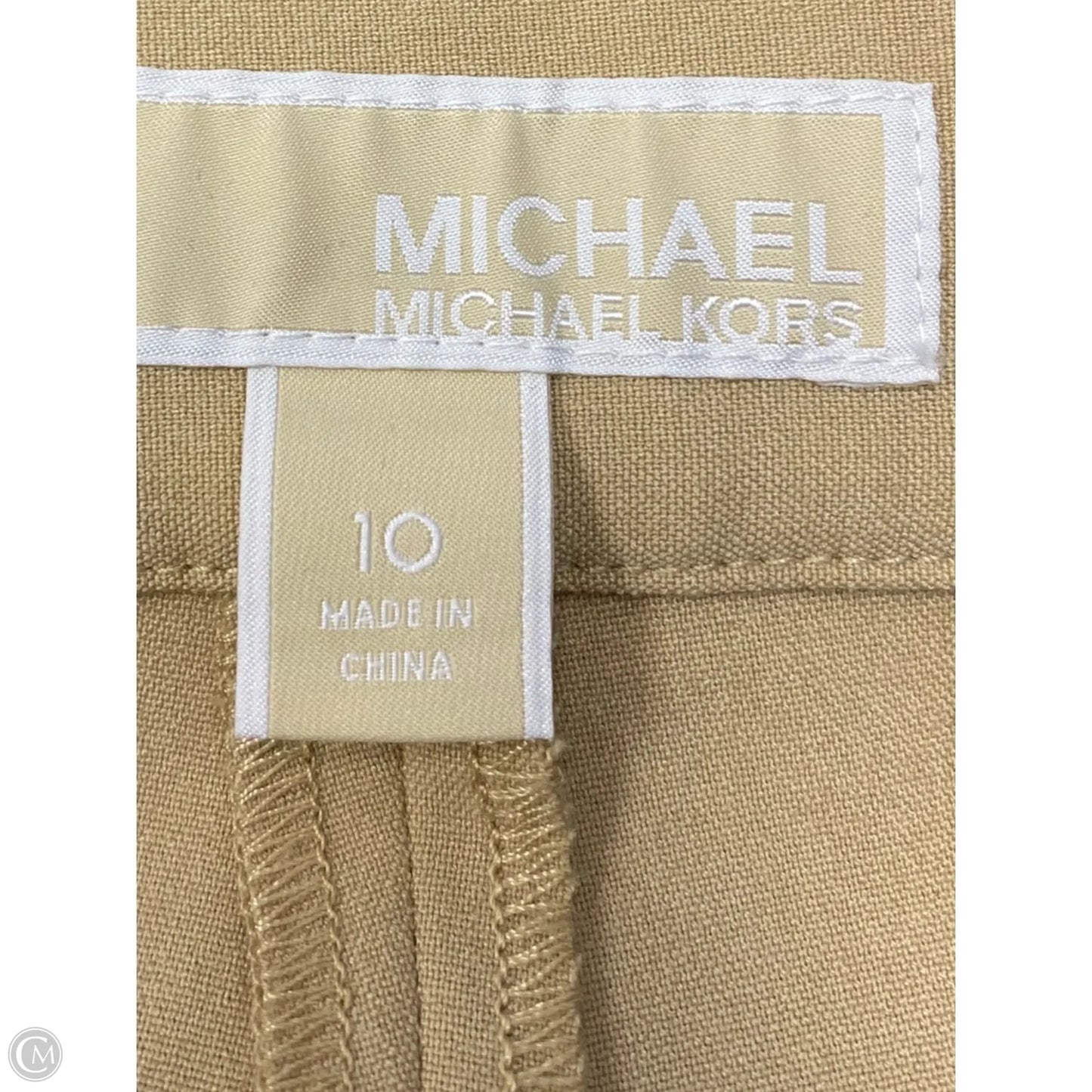 Pants Designer By Michael Kors In Tan, Size: 10