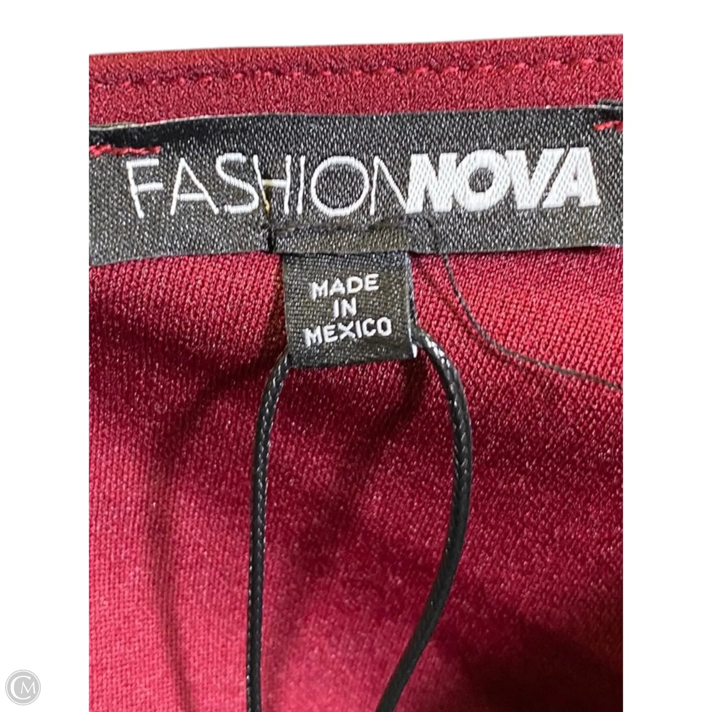 Dress Casual Maxi By Fashion Nova In Maroon, Size: M