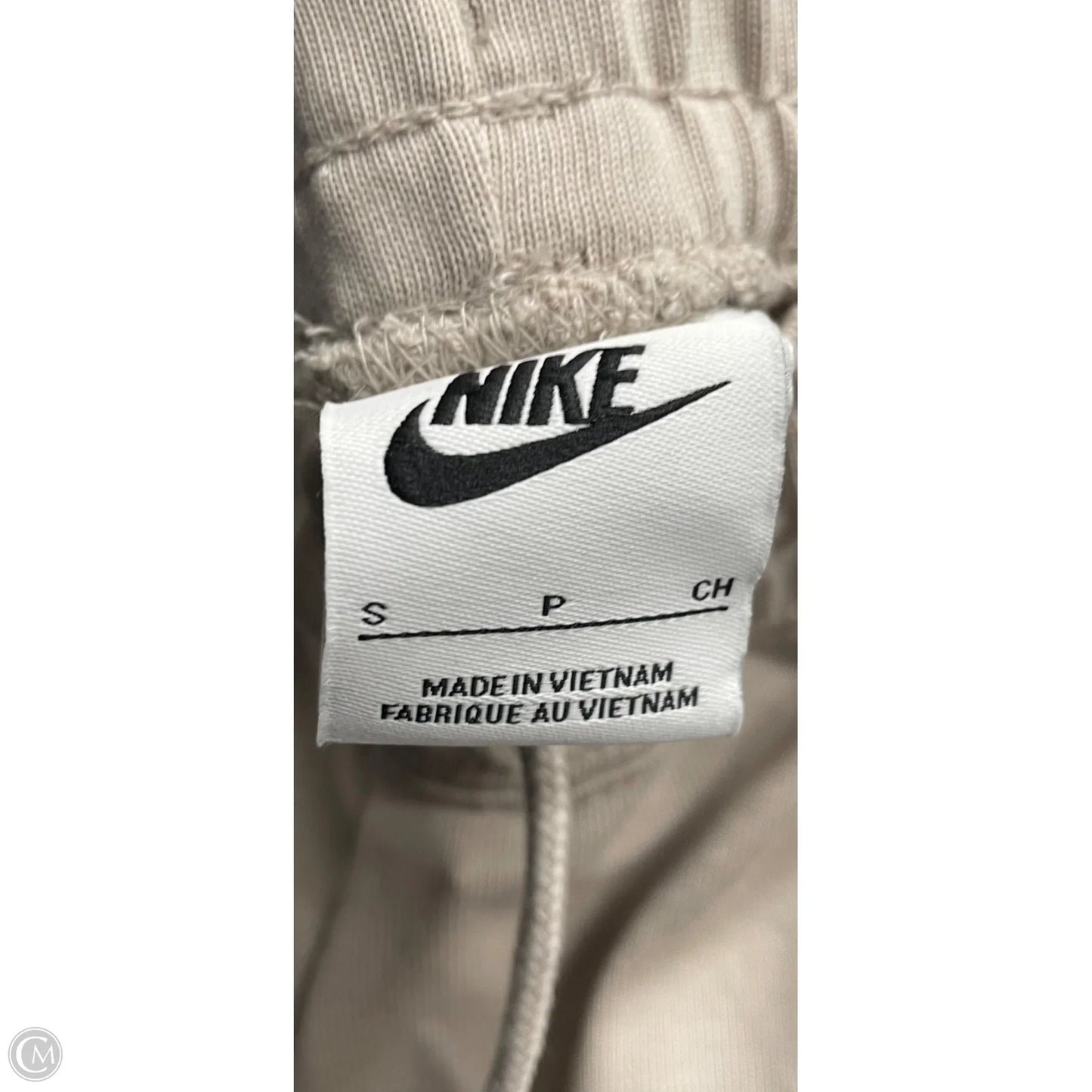 Athletic Pants By Nike In Beige, Size: S