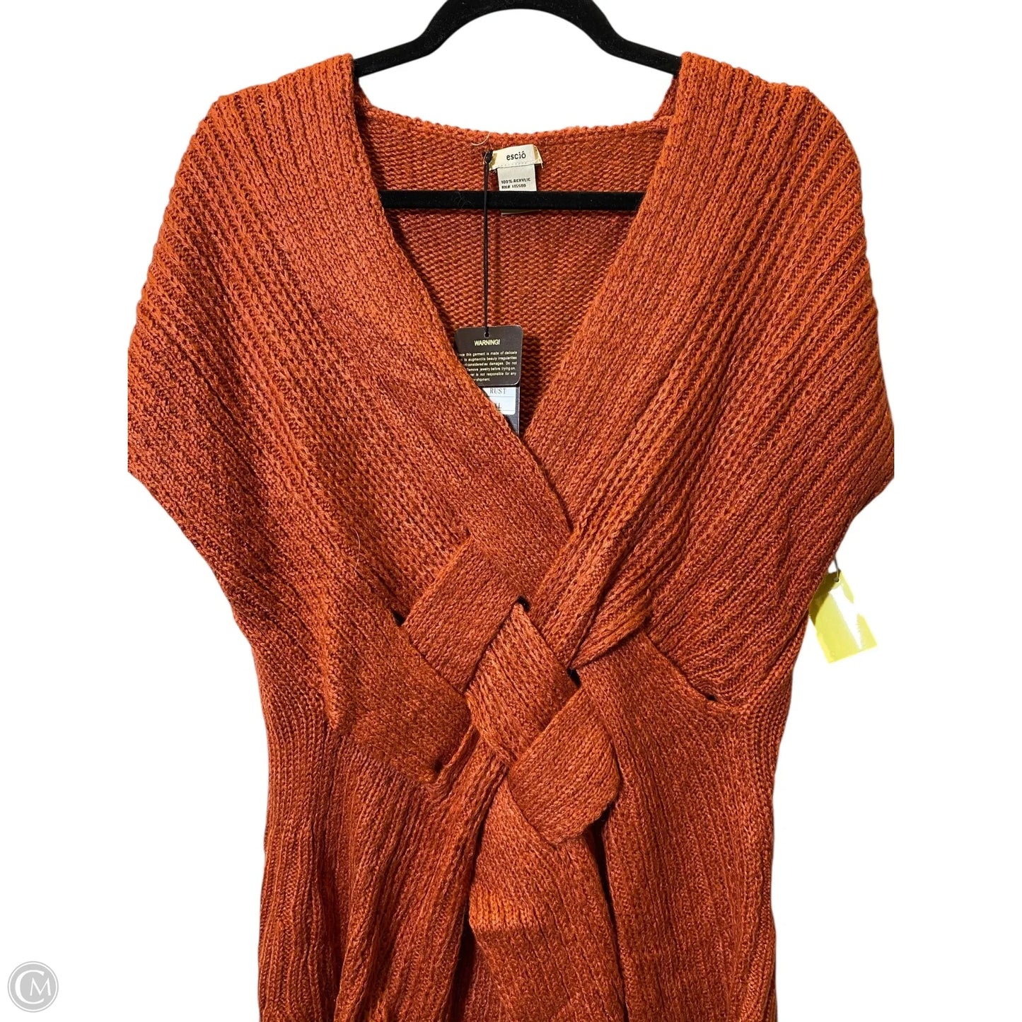 Sweater By Clothes Mentor In Orange, Size: Xl